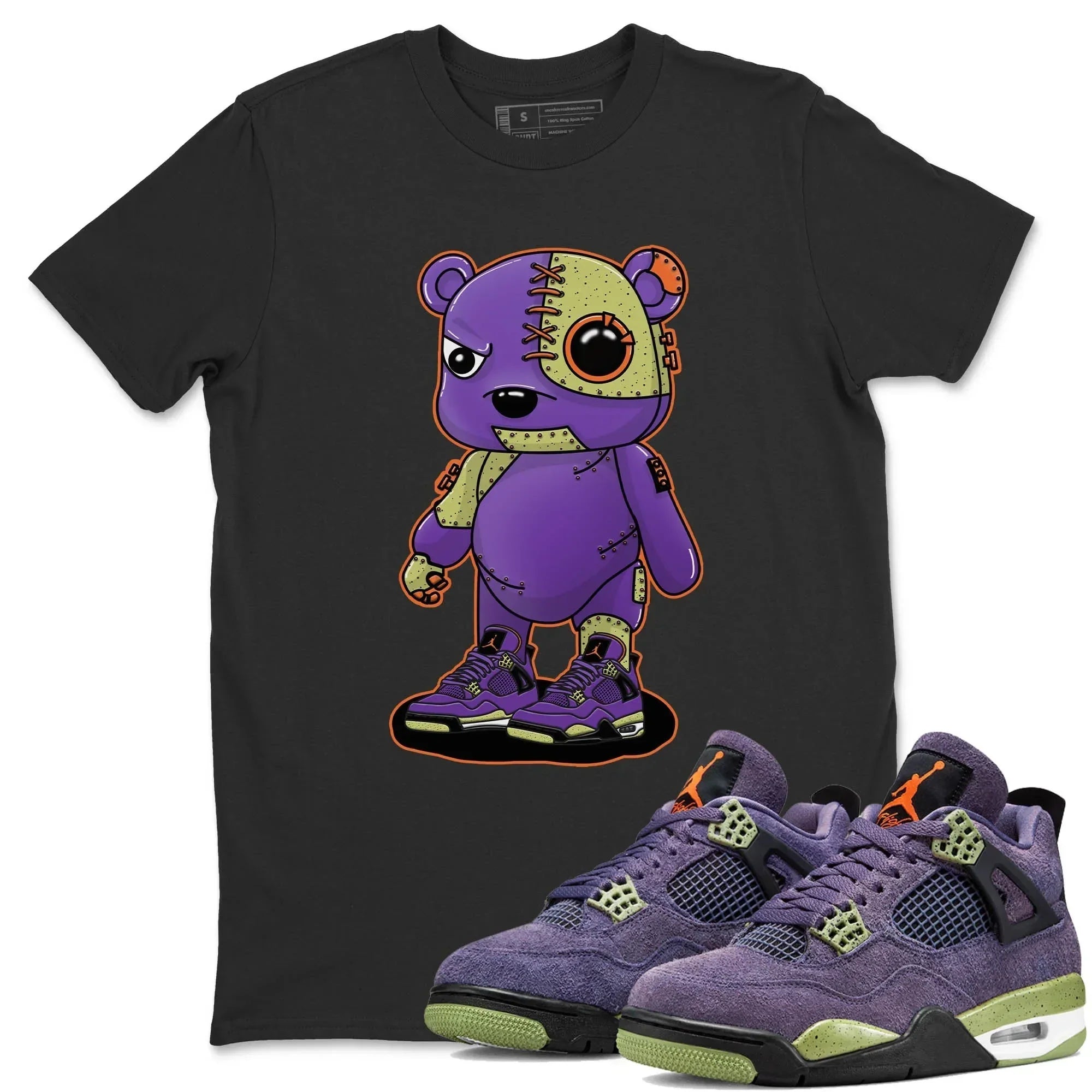 Cyborg Bear Unisex Tops - Air Jordan 4 Canyon Purple