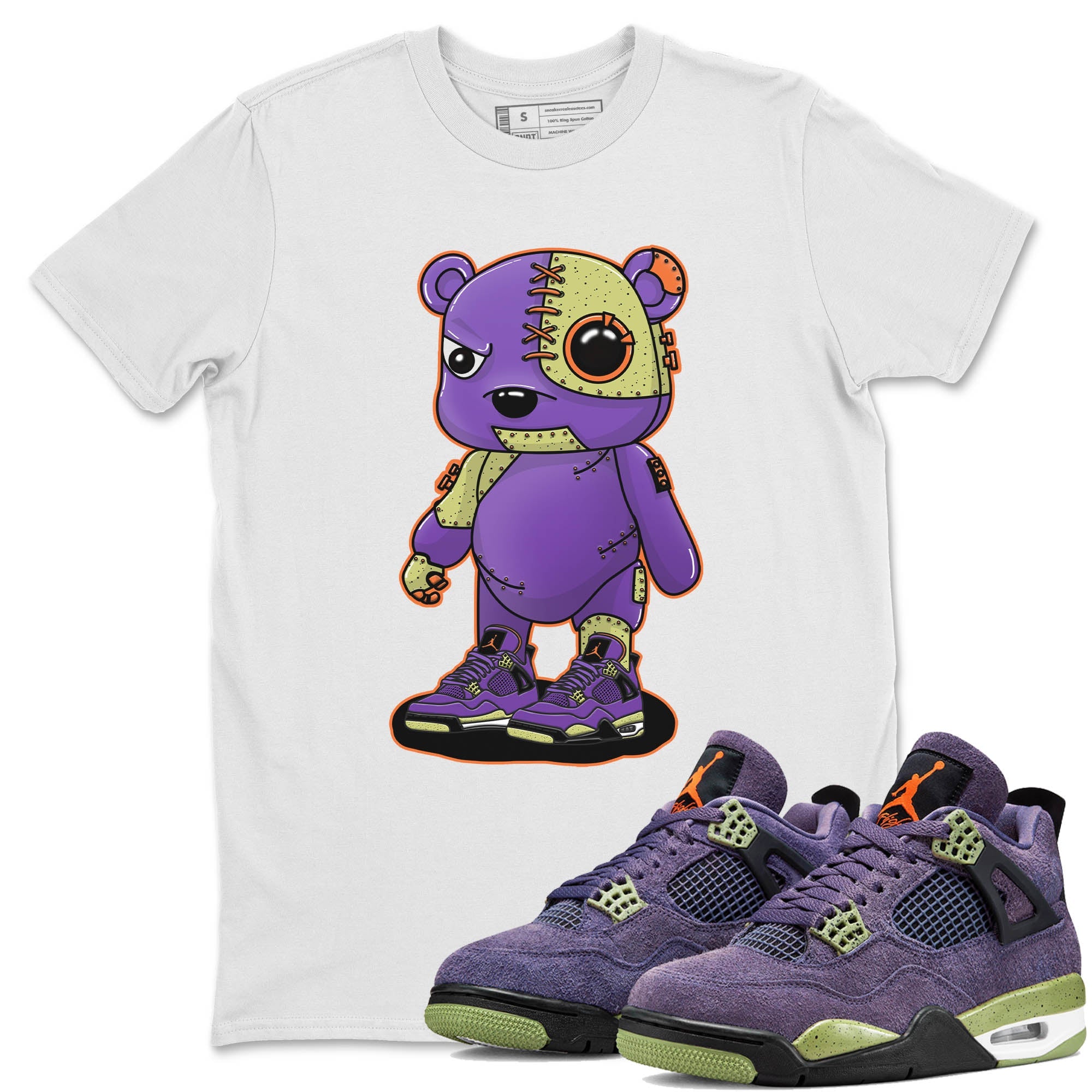Cyborg Bear Unisex Tops - Air Jordan 4 Canyon Purple