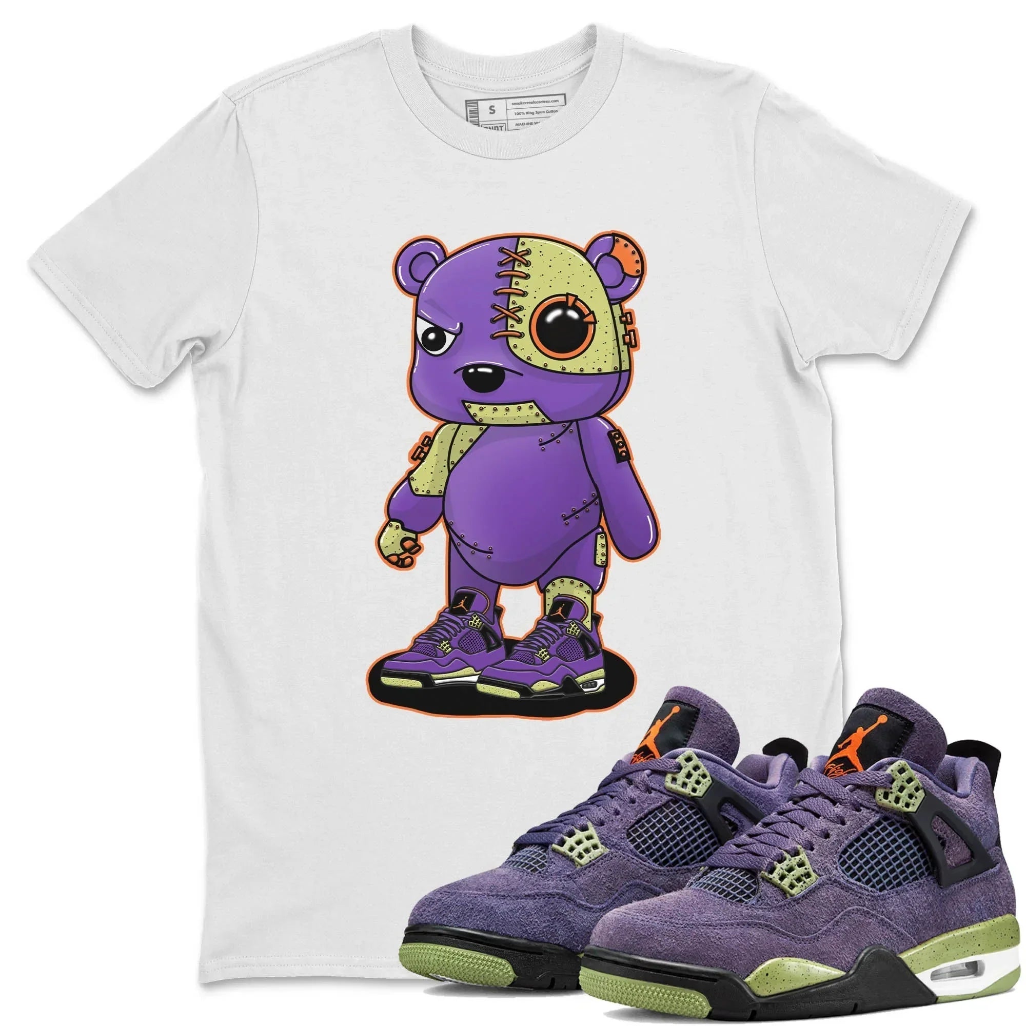 Cyborg Bear Unisex Tops - Air Jordan 4 Canyon Purple