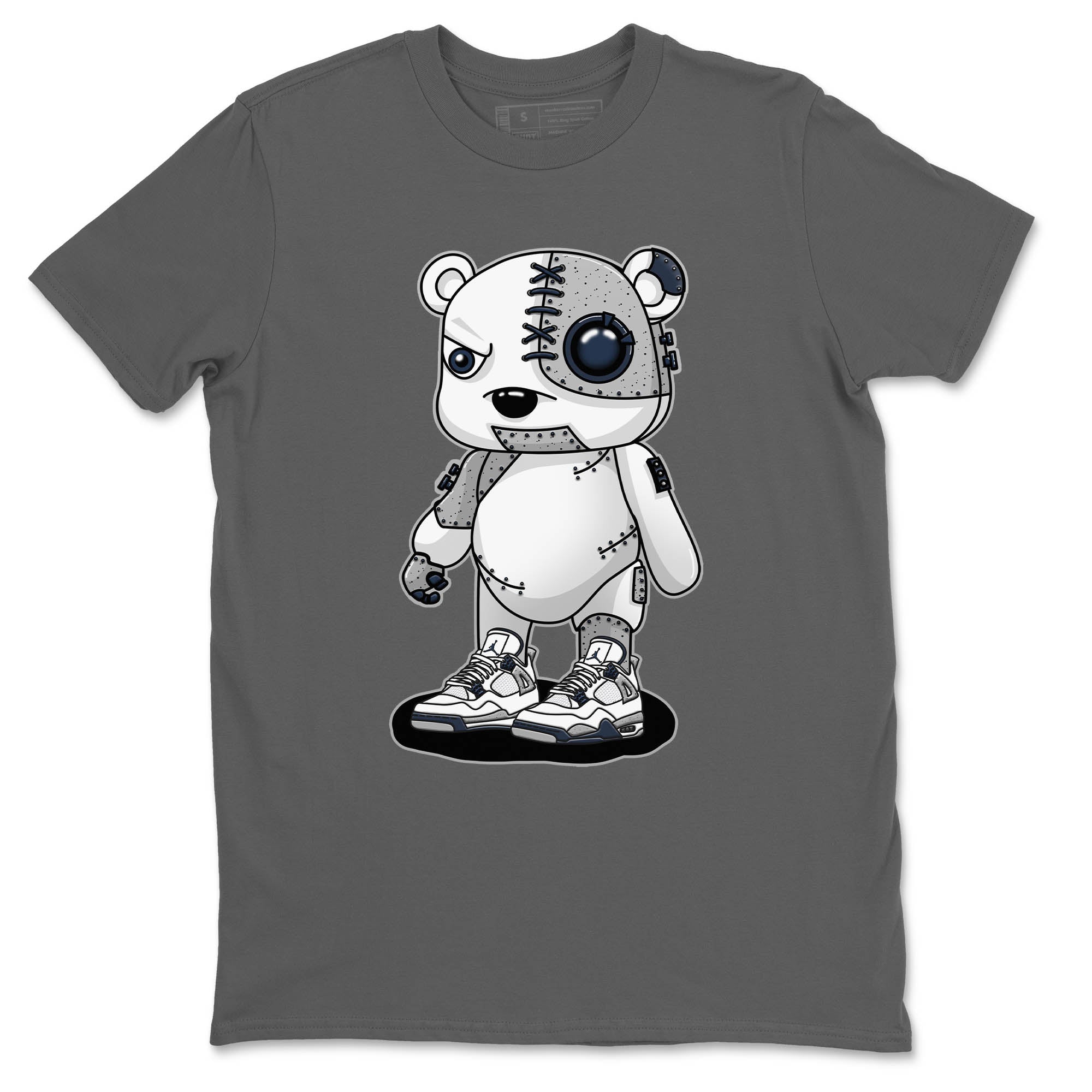 Cyborg Bear Unisex Tops - Air Jordan 4 Midnight Navy