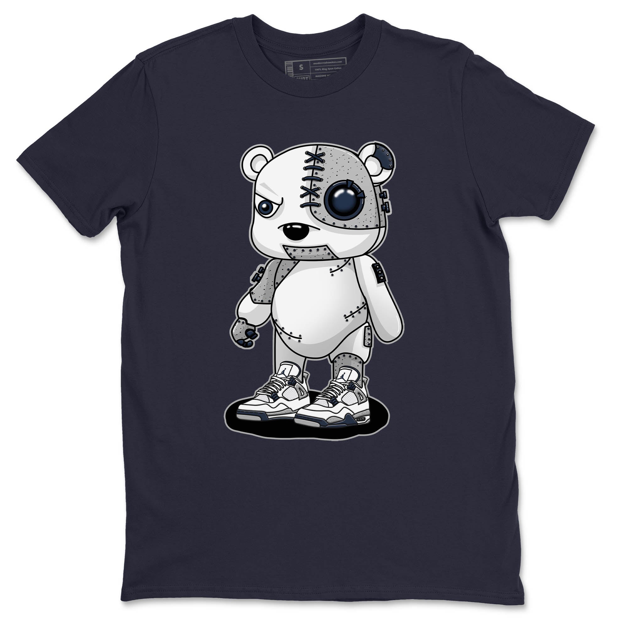 Cyborg Bear Unisex Tops - Air Jordan 4 Midnight Navy