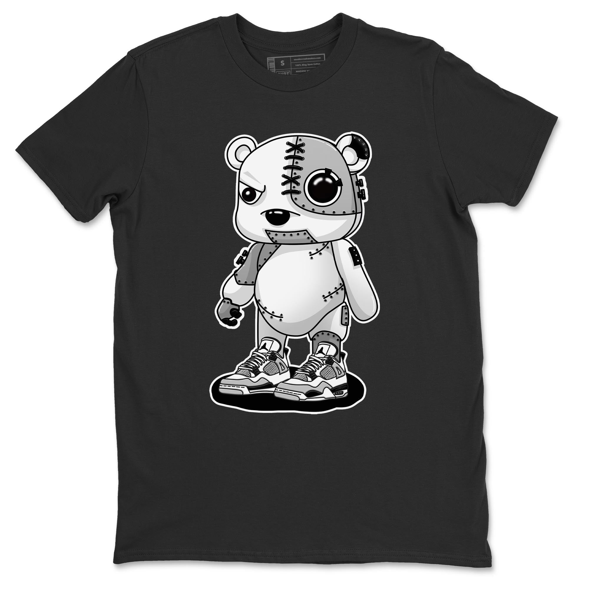 Cyborg Bear Unisex Tops - Air Jordan 4 Military Black