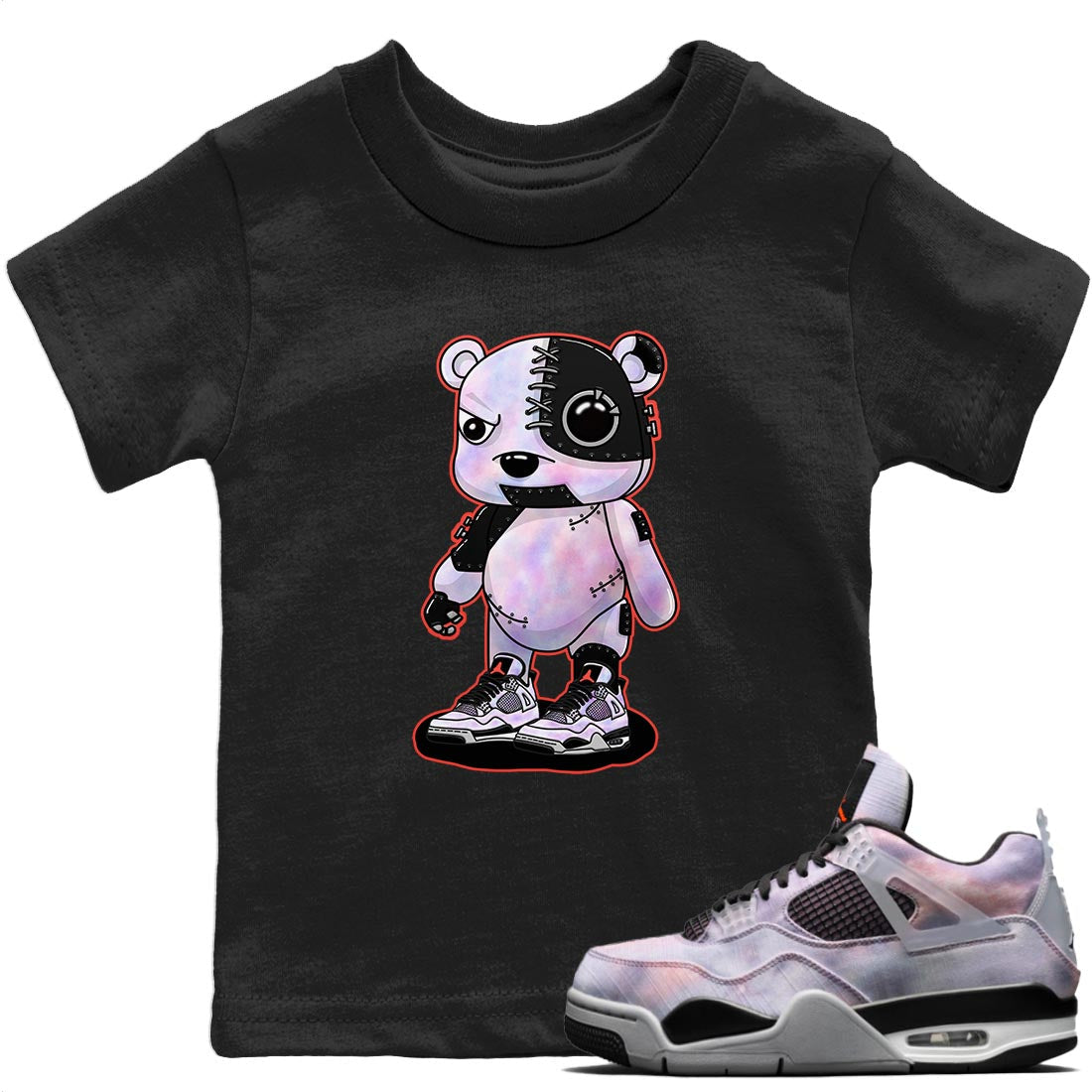 Cyborg Bear Kids Tops - Air Jordan 4 Zen Master