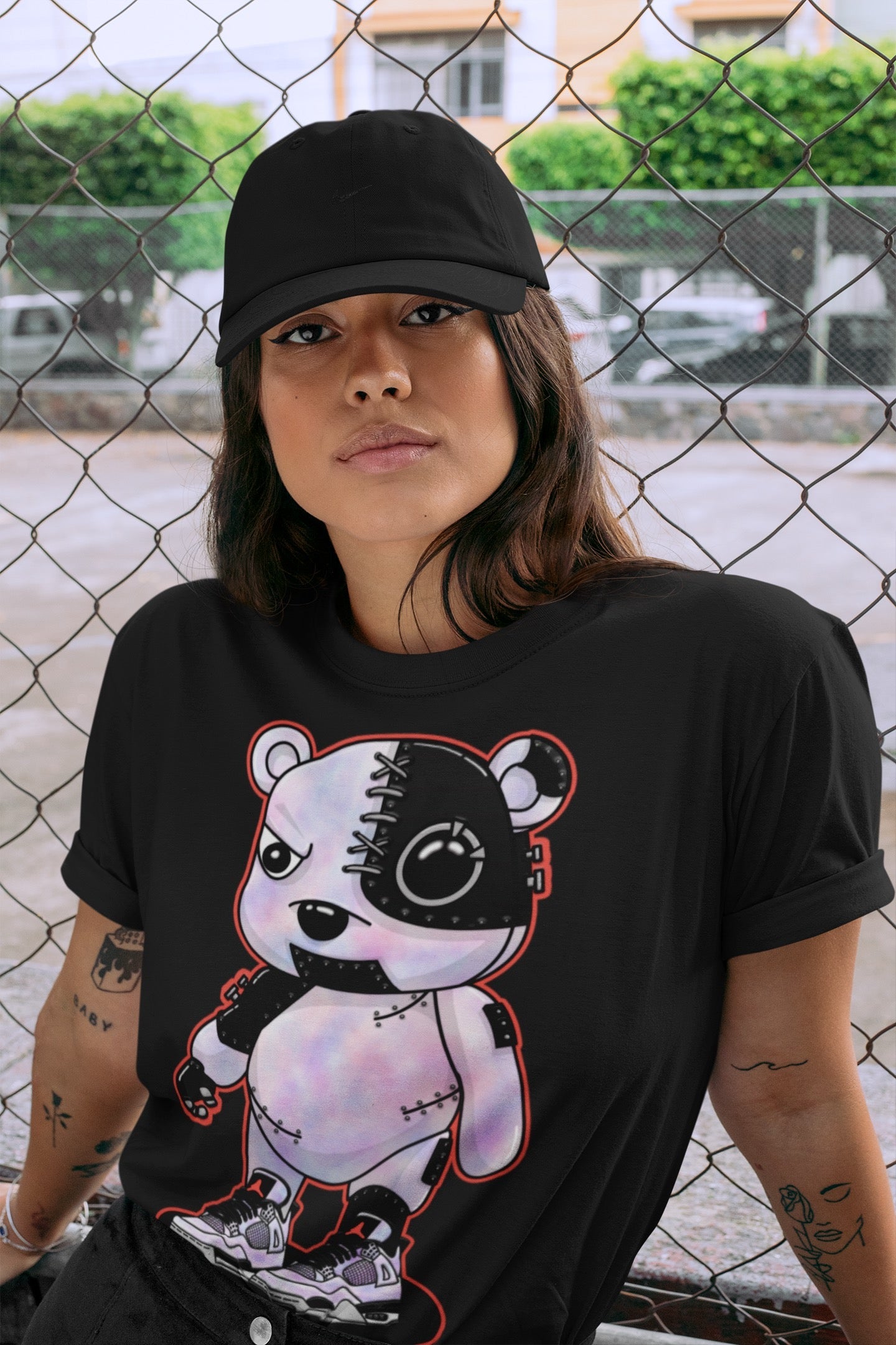 Cyborg Bear Unisex Tops - Air Jordan 4 Zen Master
