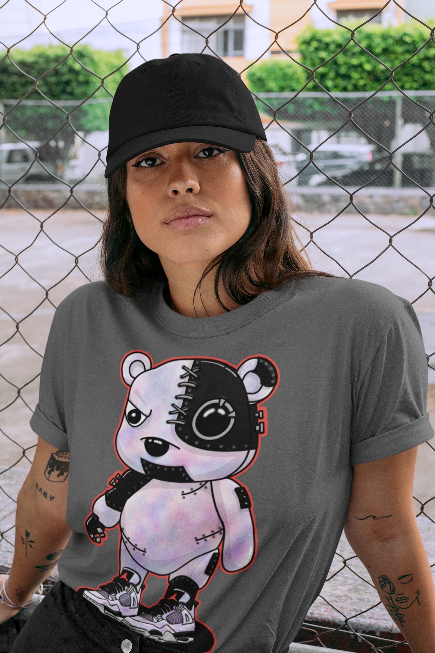 Cyborg Bear Unisex Tops - Air Jordan 4 Zen Master