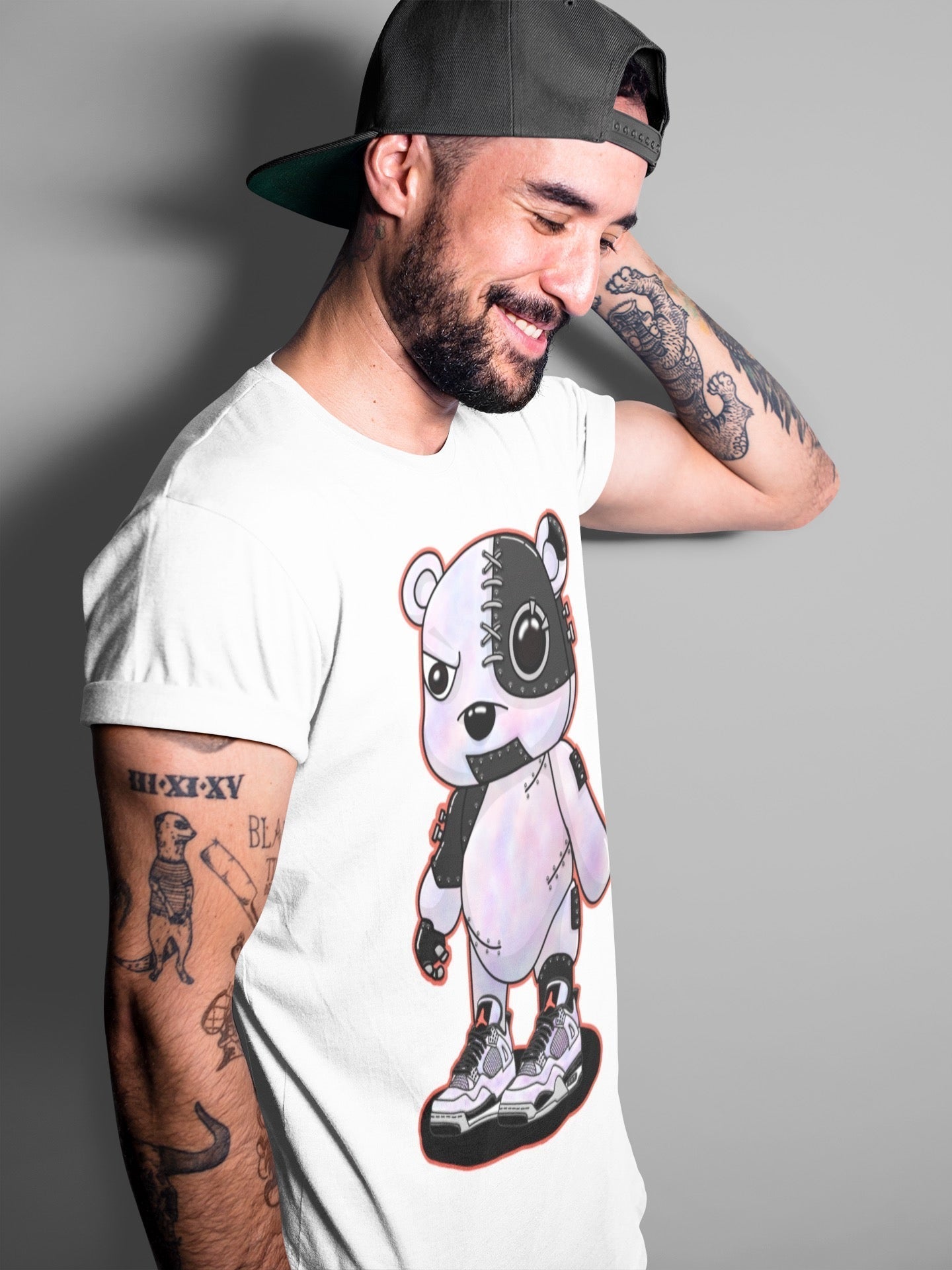 Cyborg Bear Unisex Tops - Air Jordan 4 Zen Master