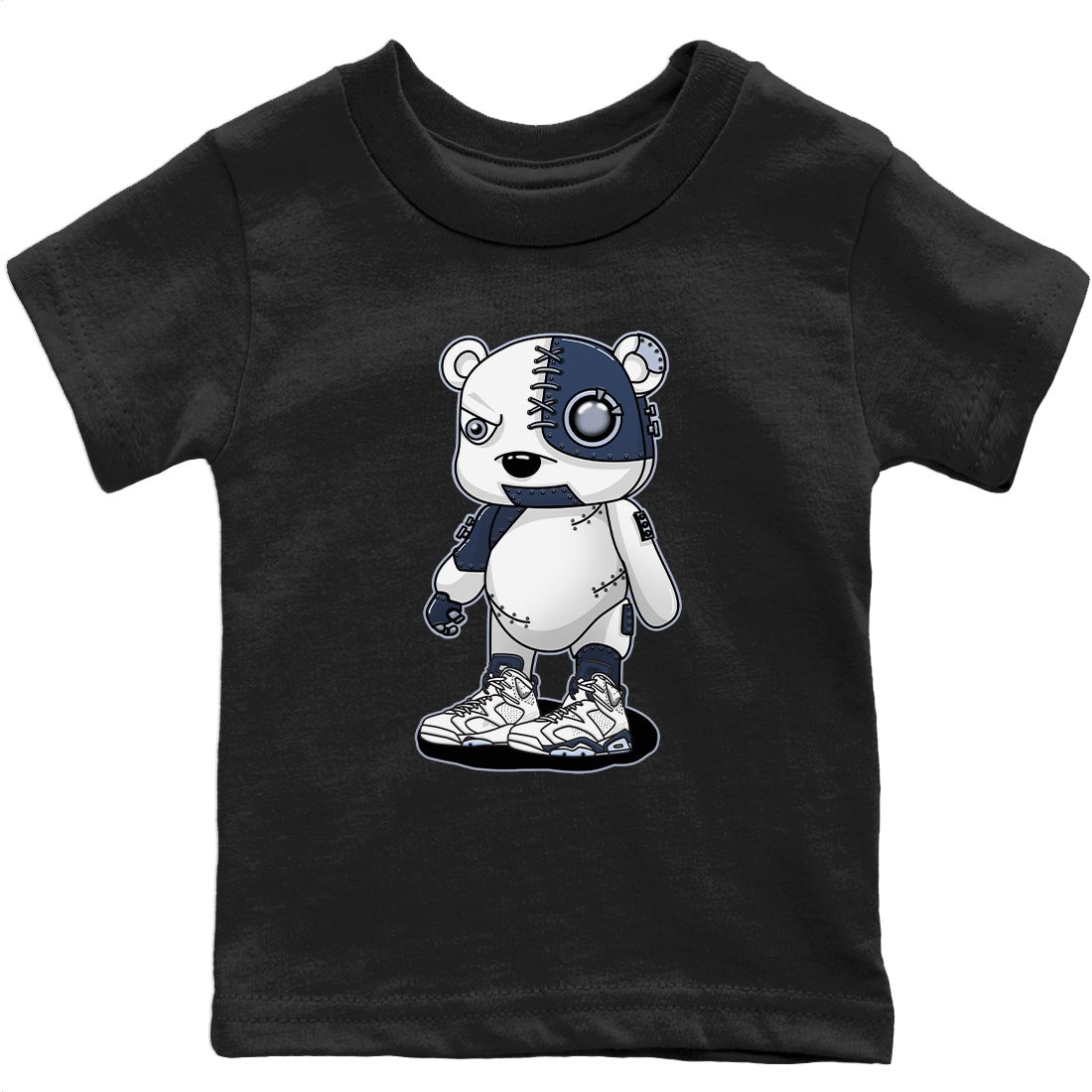 Cyborg Bear Kids Tops - Air Jordan 6 Midnight Navy