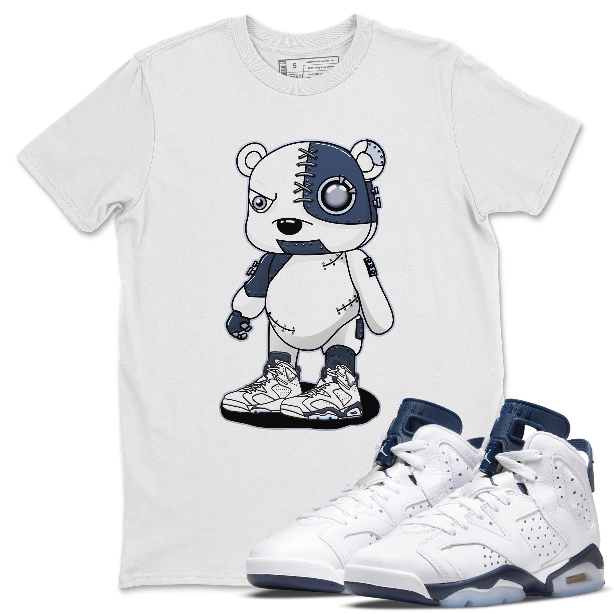 Cyborg Bear Unisex Tops - Air Jordan 6 Midnight Navy