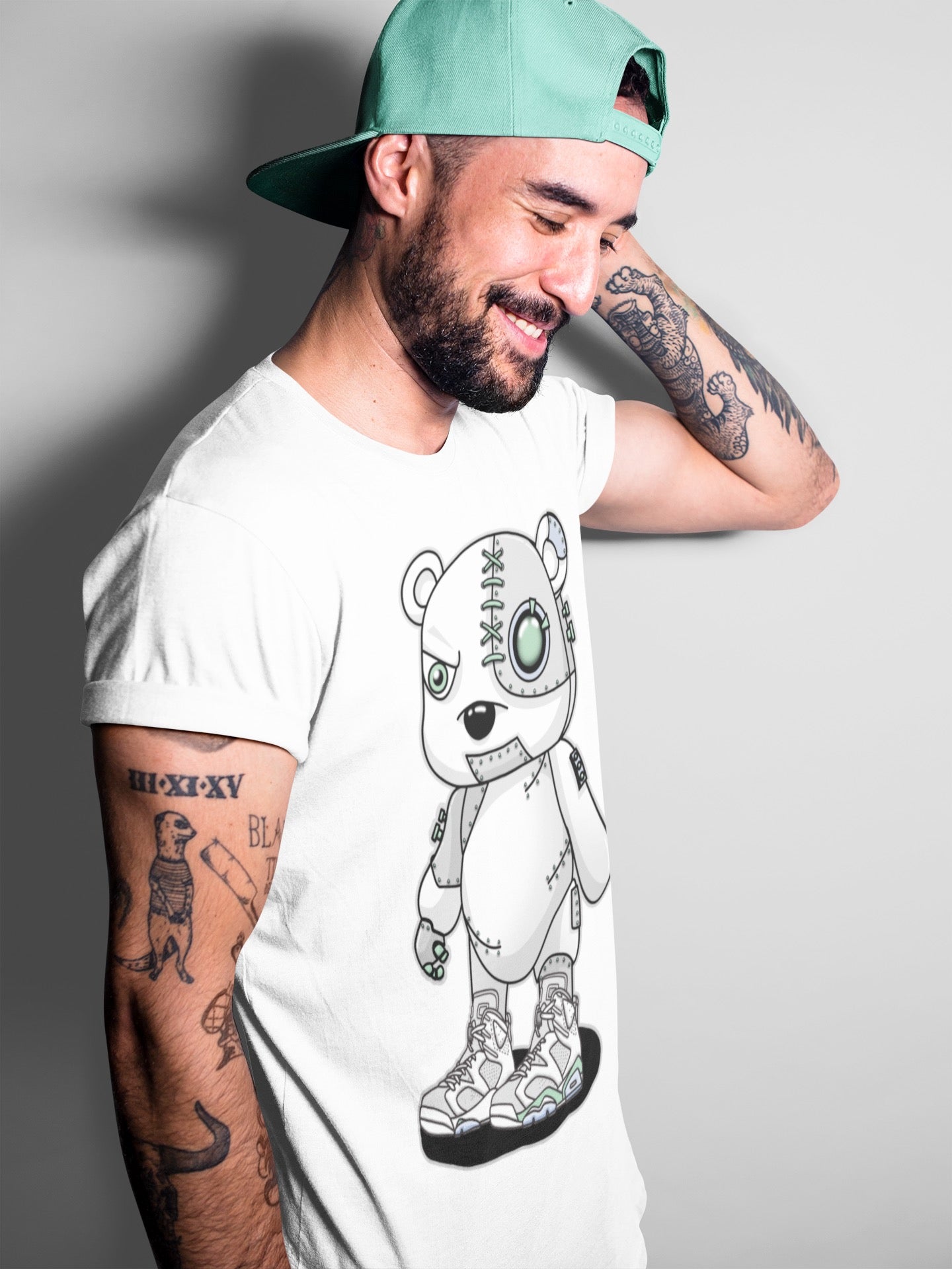 Cyborg Bear Unisex Tops - Air Jordan 6 Mint Foam