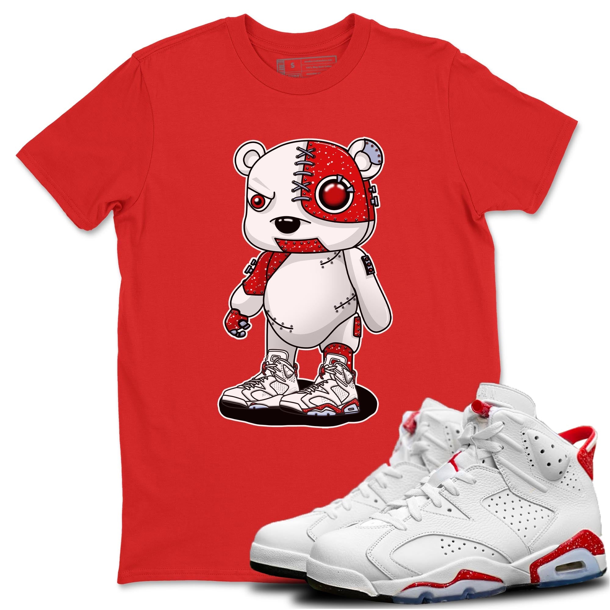 Cyborg Bear Unisex Tops - Air Jordan 6 Red Velvet Cookies