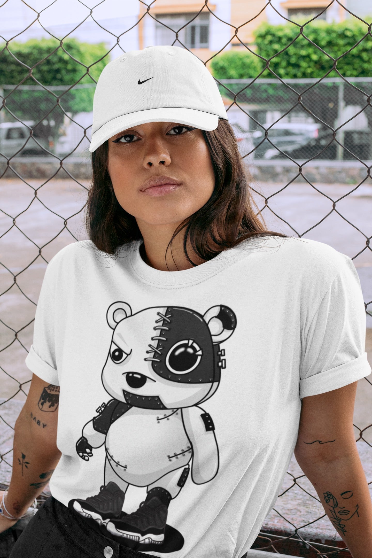 Cyborg Bear Unisex Tops - Air Jordan 11 72-10