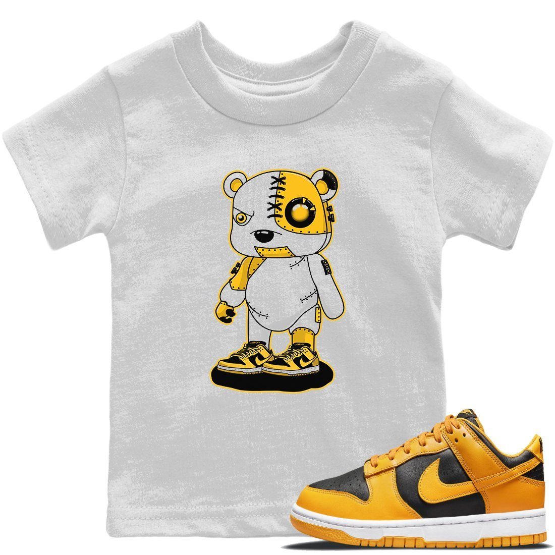 Cyborg Bear Kids Tops - Dunk Championship Goldenrod