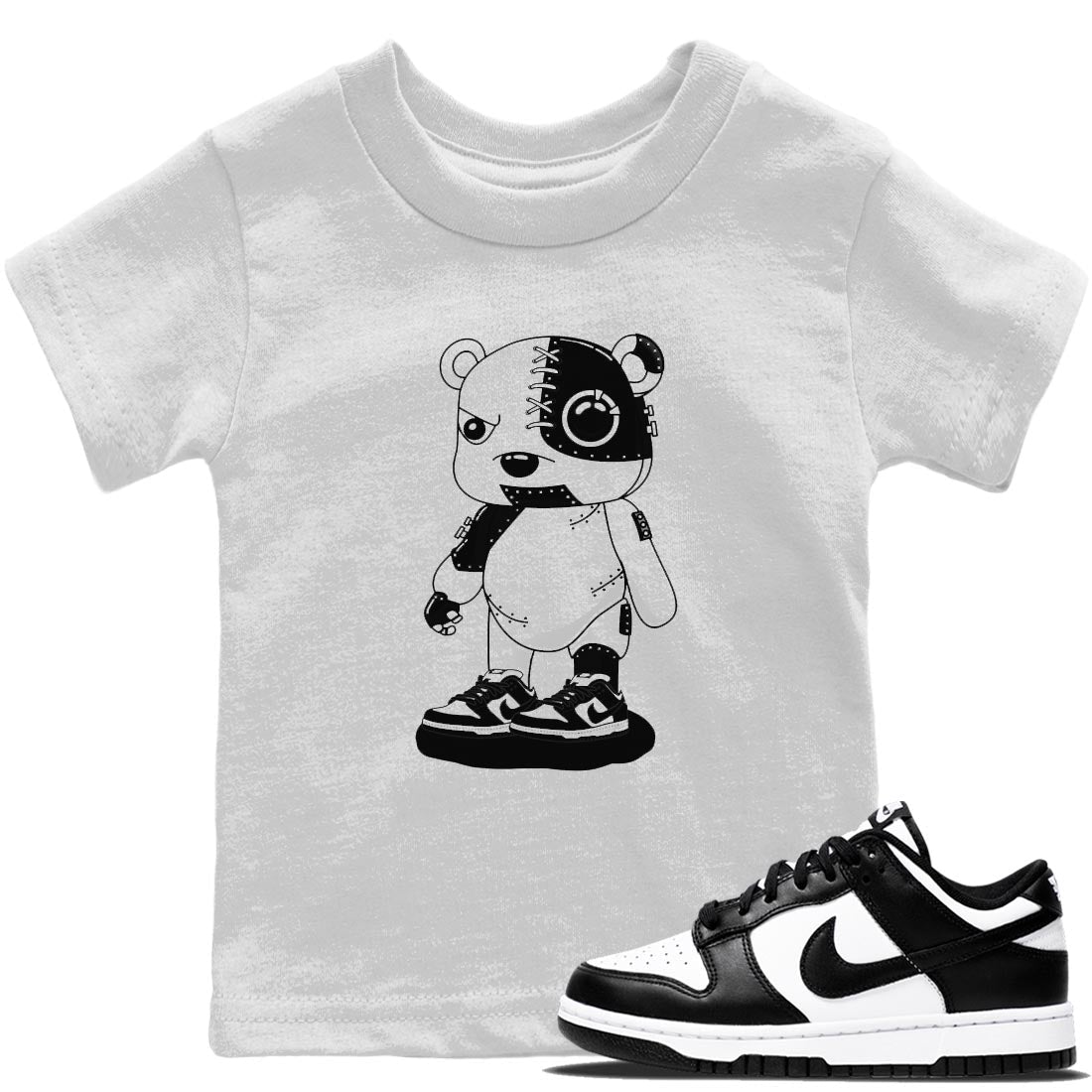 Cyborg Bear Kids Tops - Dunk Panda