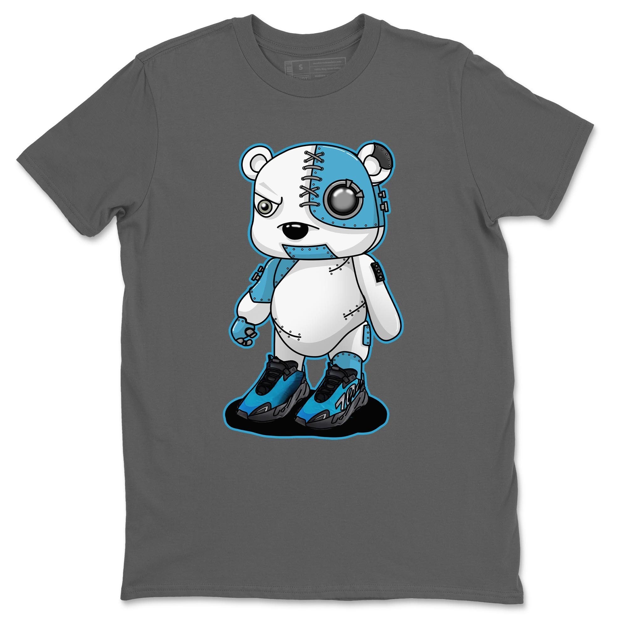 Cyborg Bear Unisex Tops - Yeezy 700 Bright Cyan