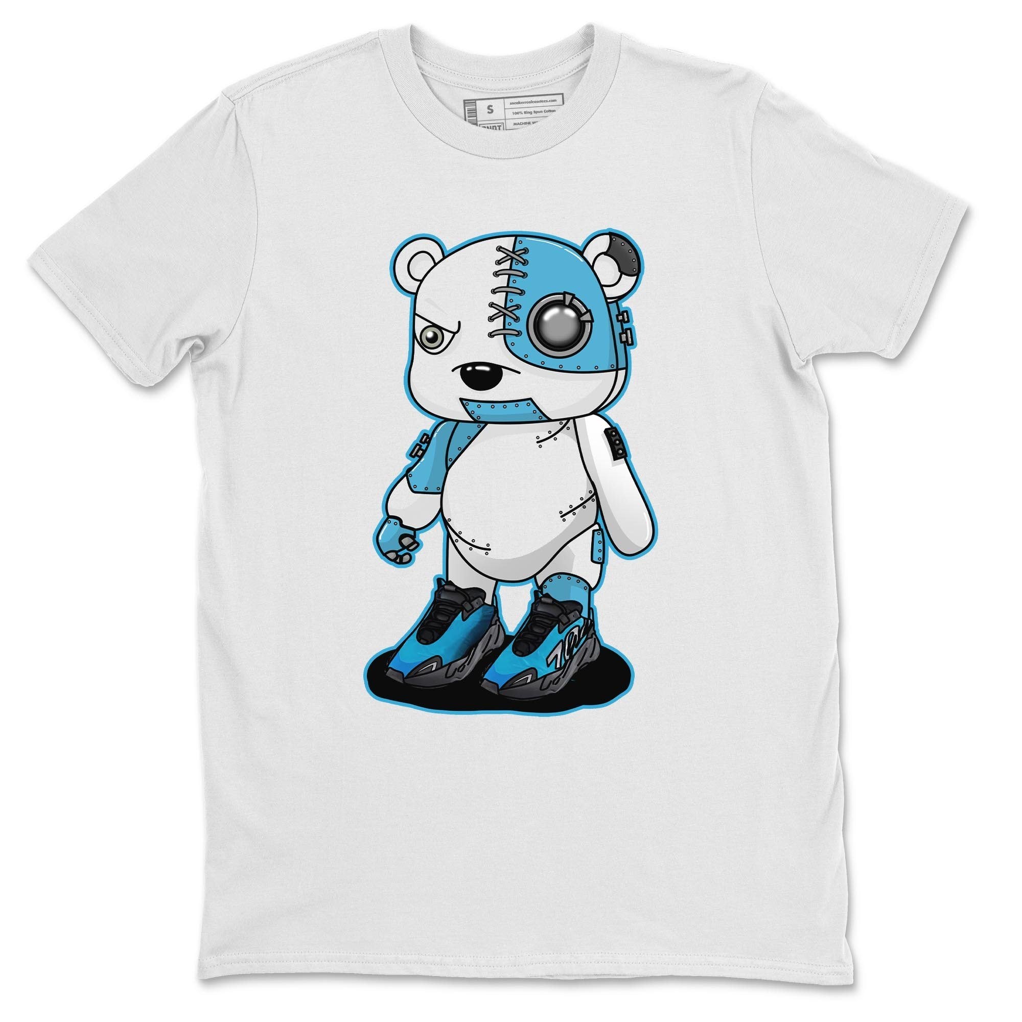 Cyborg Bear Unisex Tops - Yeezy 700 Bright Cyan