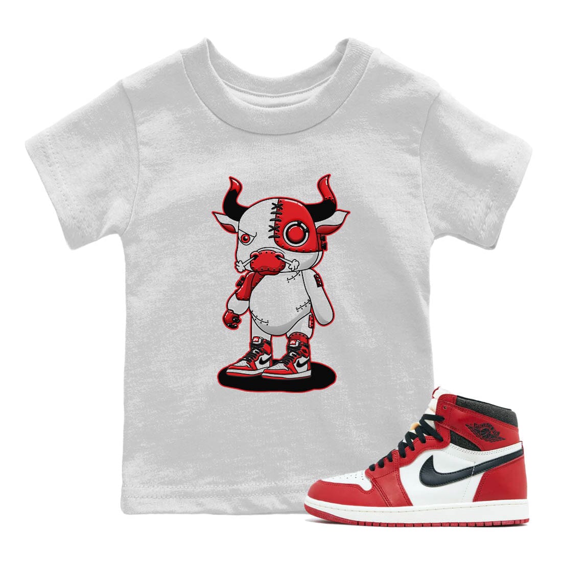 Cyborg Bull Kids Tops - Air Jordan 1 Lost & Found