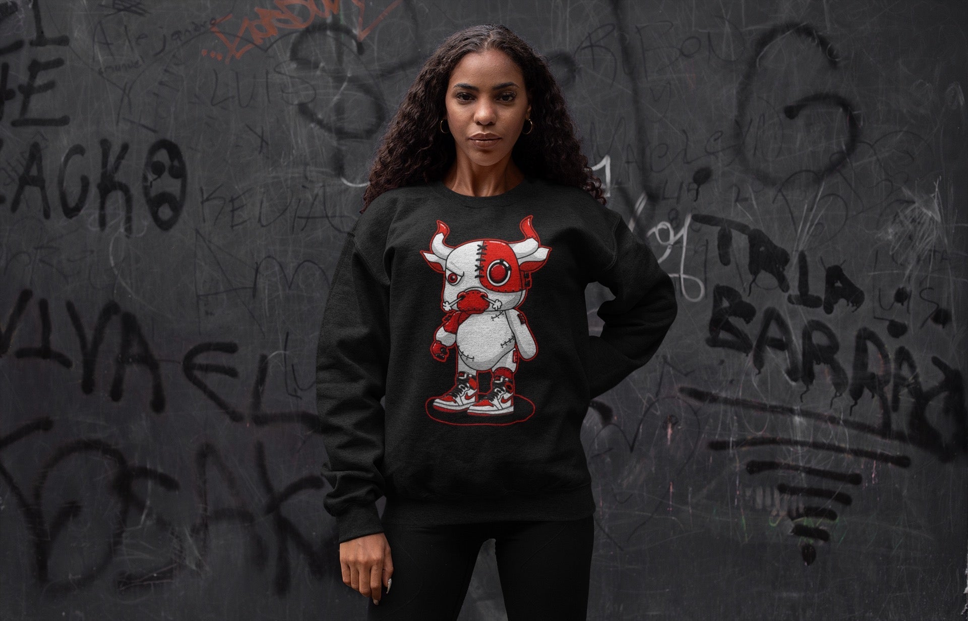 Cyborg Bull Unisex Tops - Air Jordan 1 Heritage