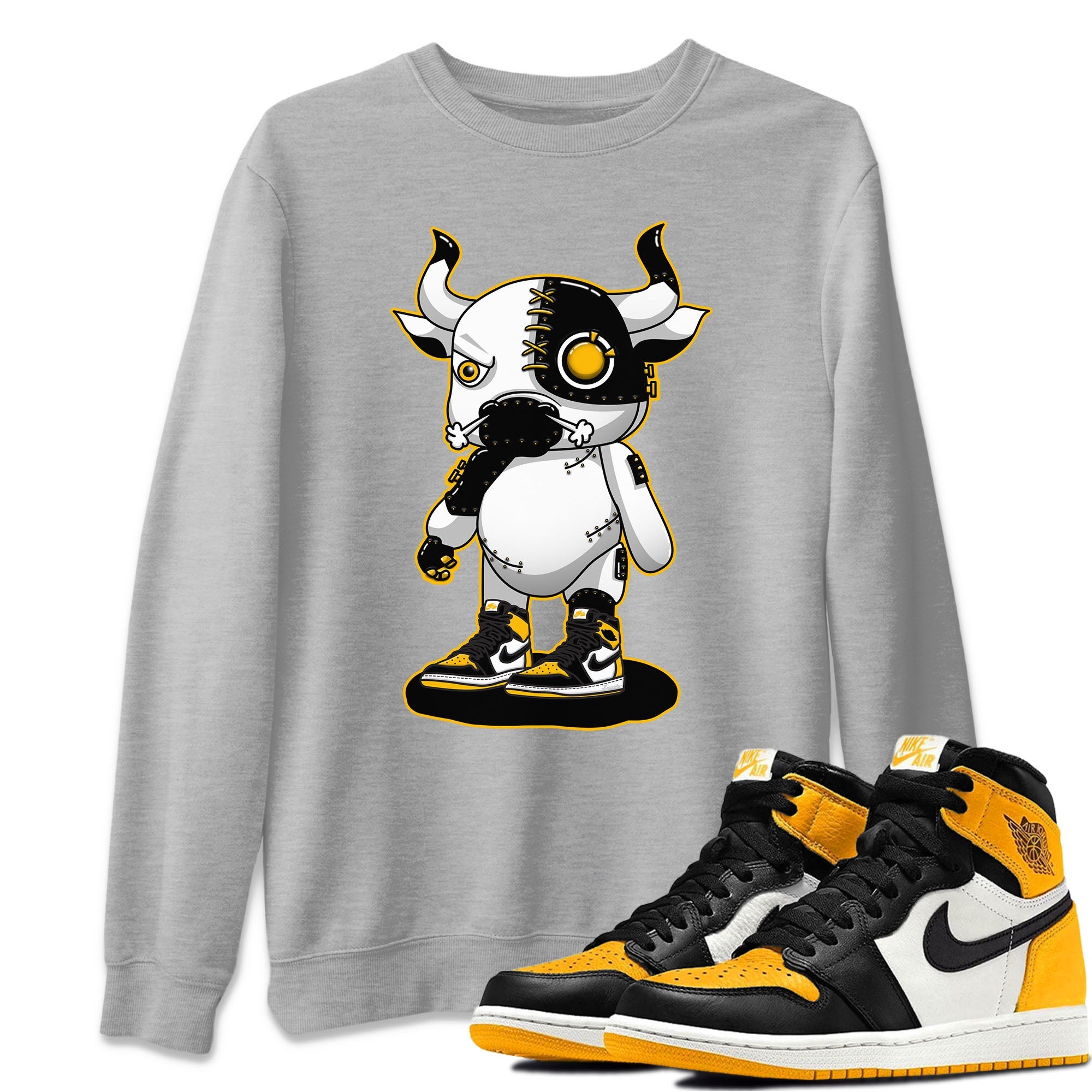Cyborg Bull Unisex Tops - Air Jordan 1 Taxi