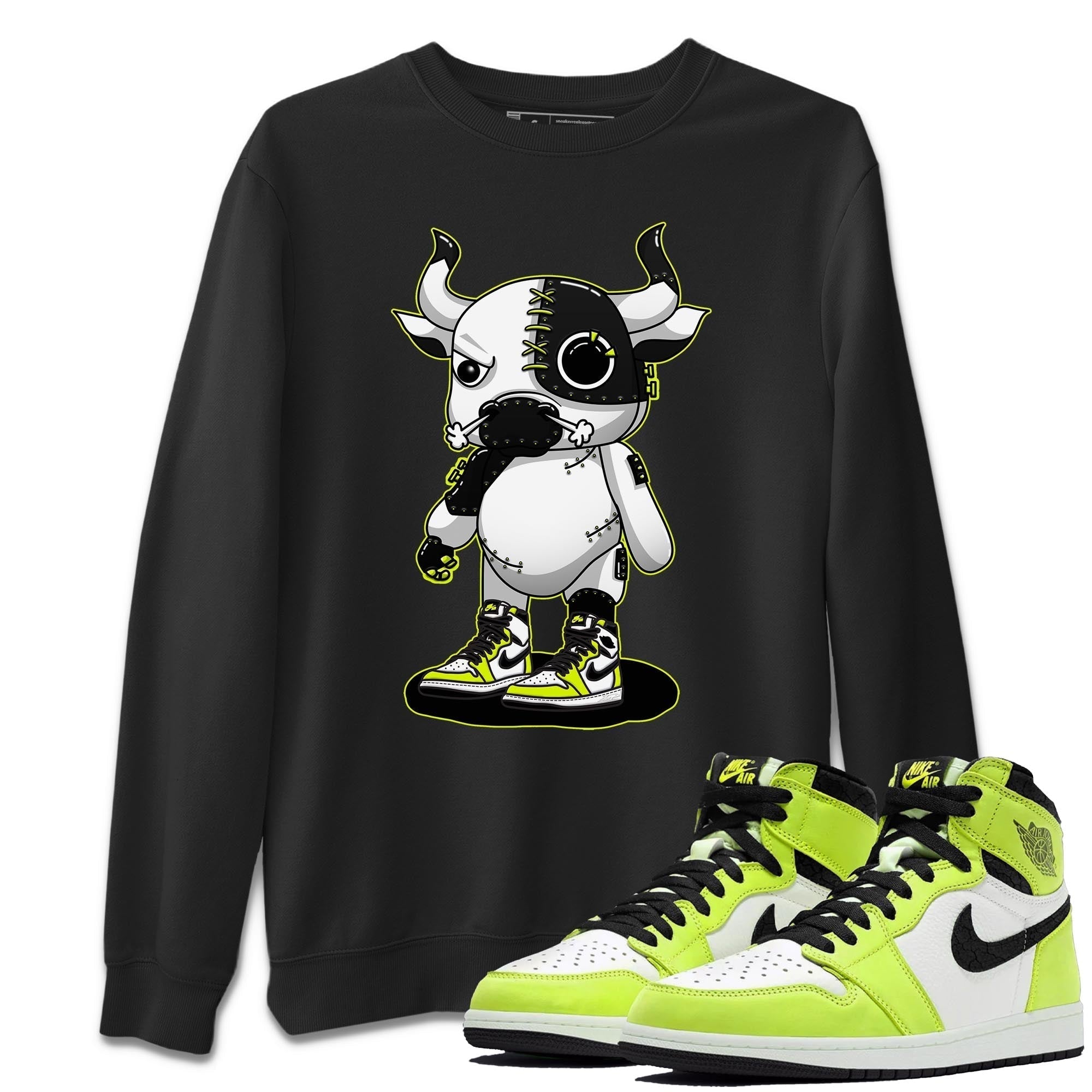 Cyborg Bull Unisex Tops - Air Jordan 1 Visionaire