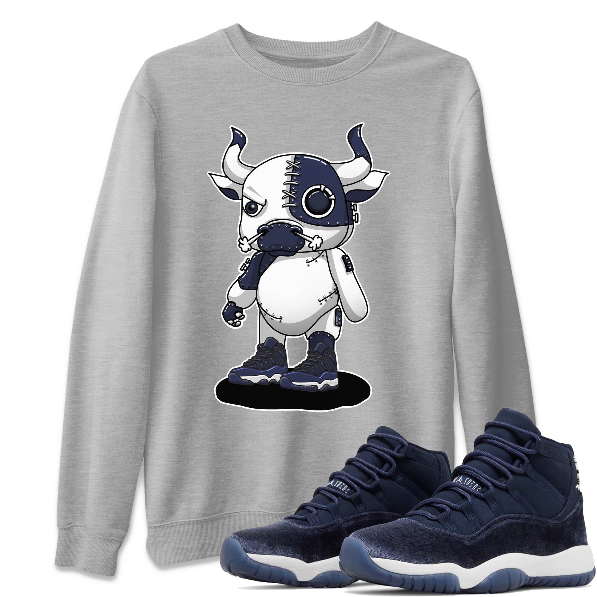 Cyborg Bull Unisex Tops - Air Jordan 11 Midnight Navy