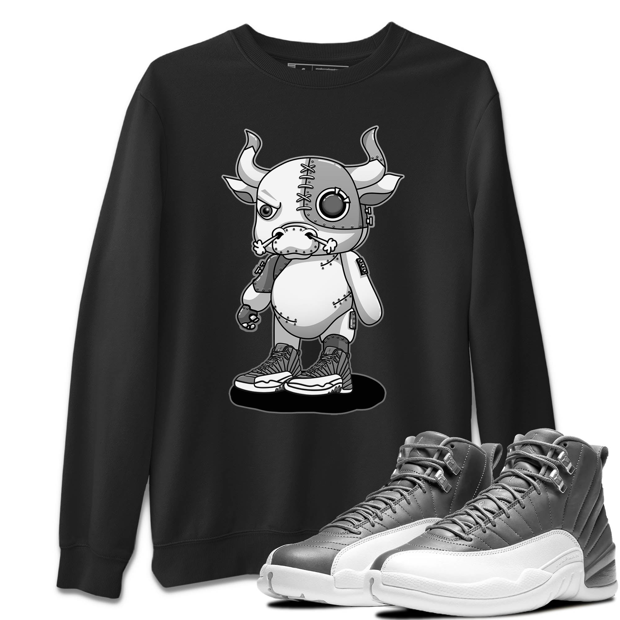 Cyborg Bull Unisex Tops - Air Jordan 12 Stealth