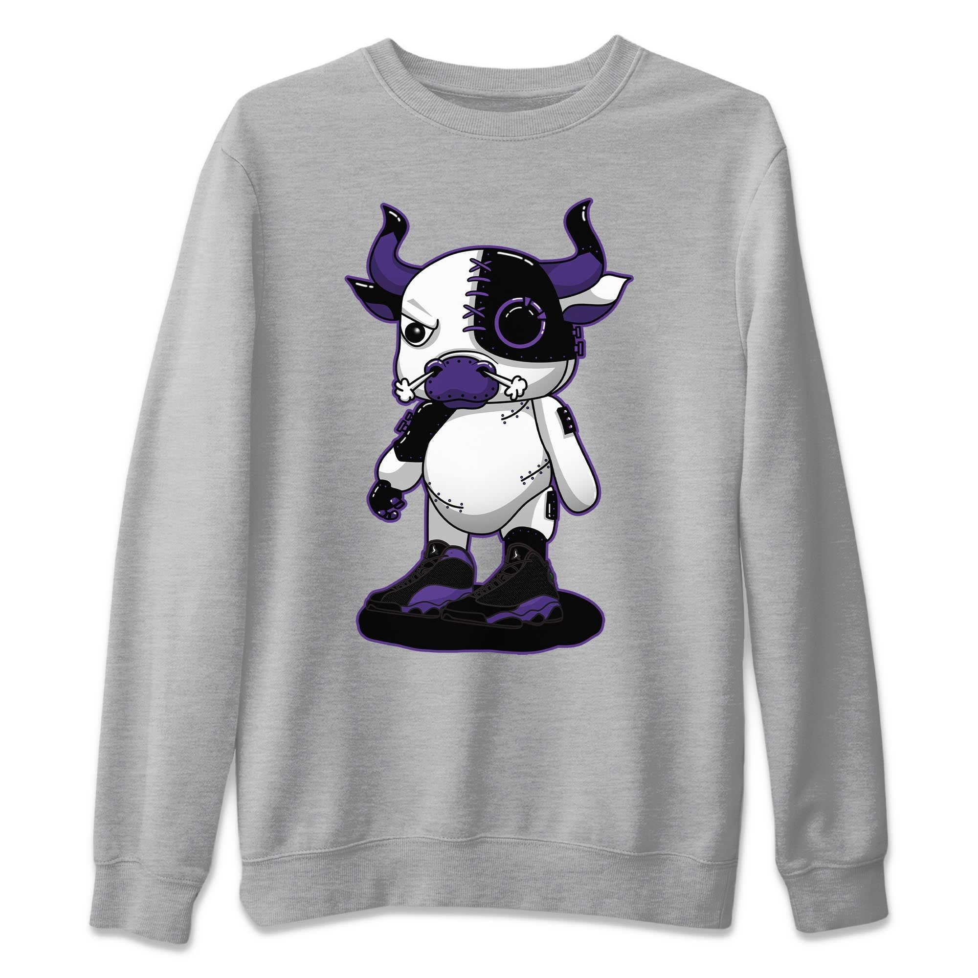 Cyborg Bull Unisex Tops - Air Jordan 13 Court Purple