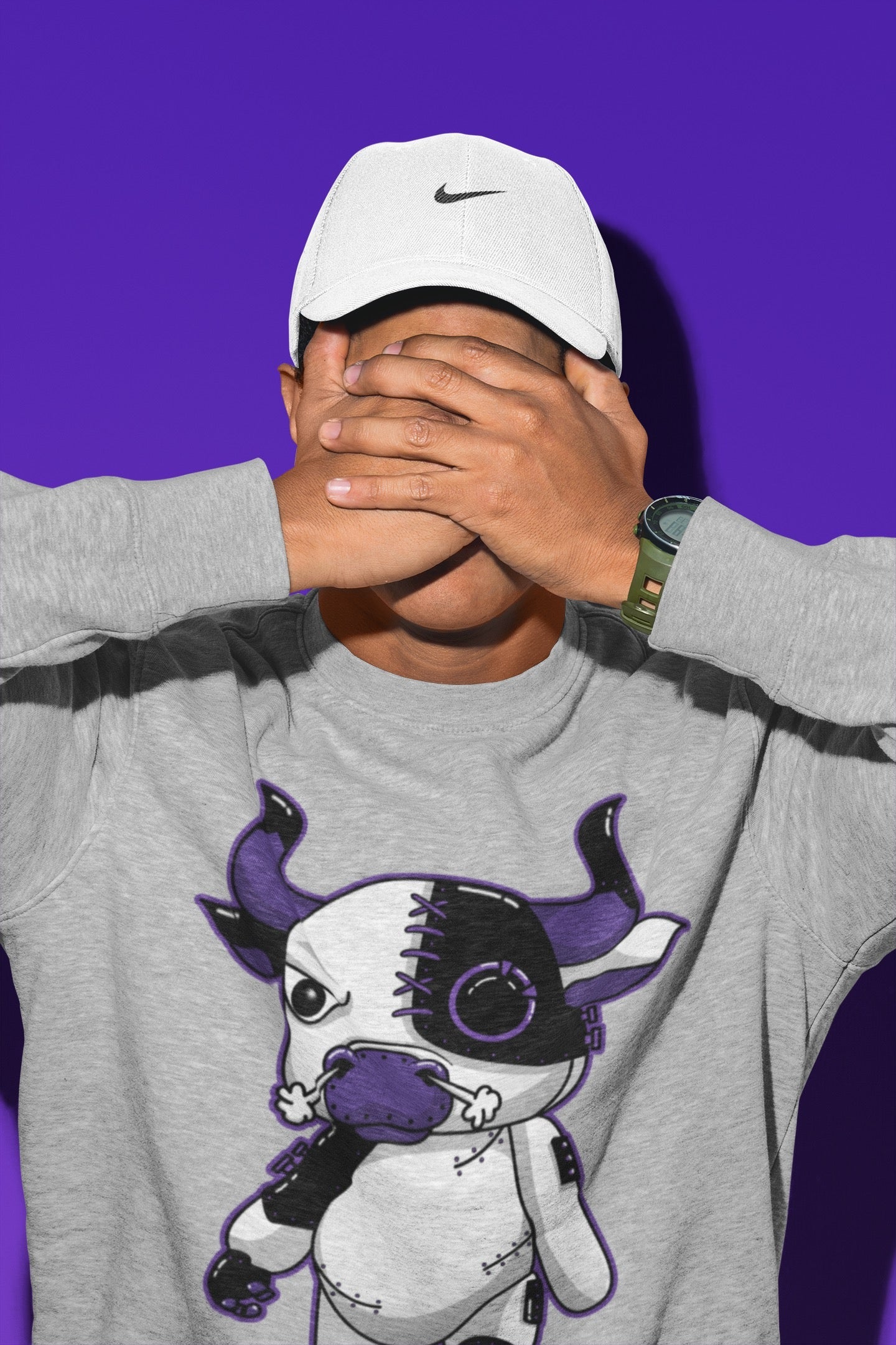 Cyborg Bull Unisex Tops - Air Jordan 13 Court Purple