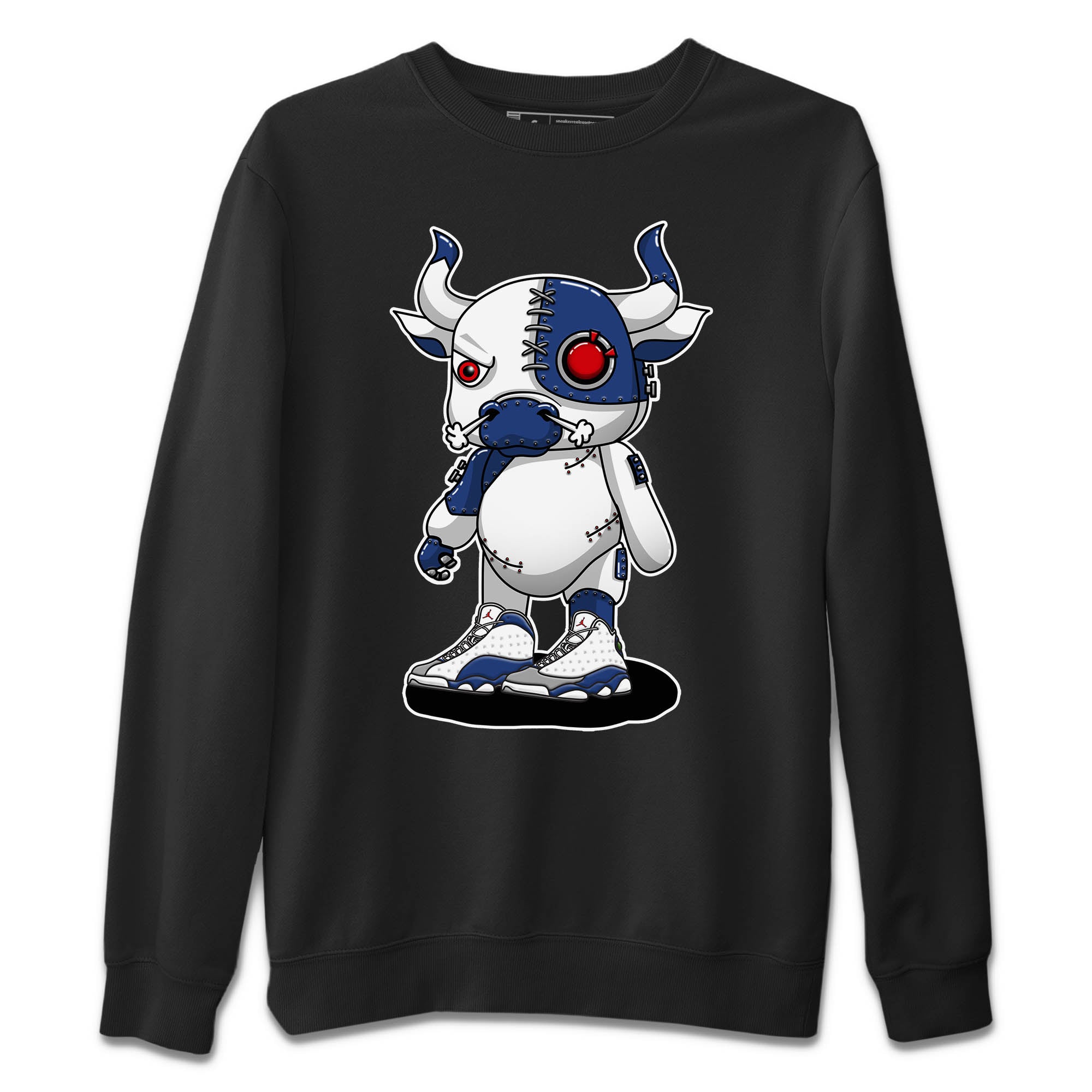 Cyborg Bull Unisex Tops - Air Jordan 13 French Blue