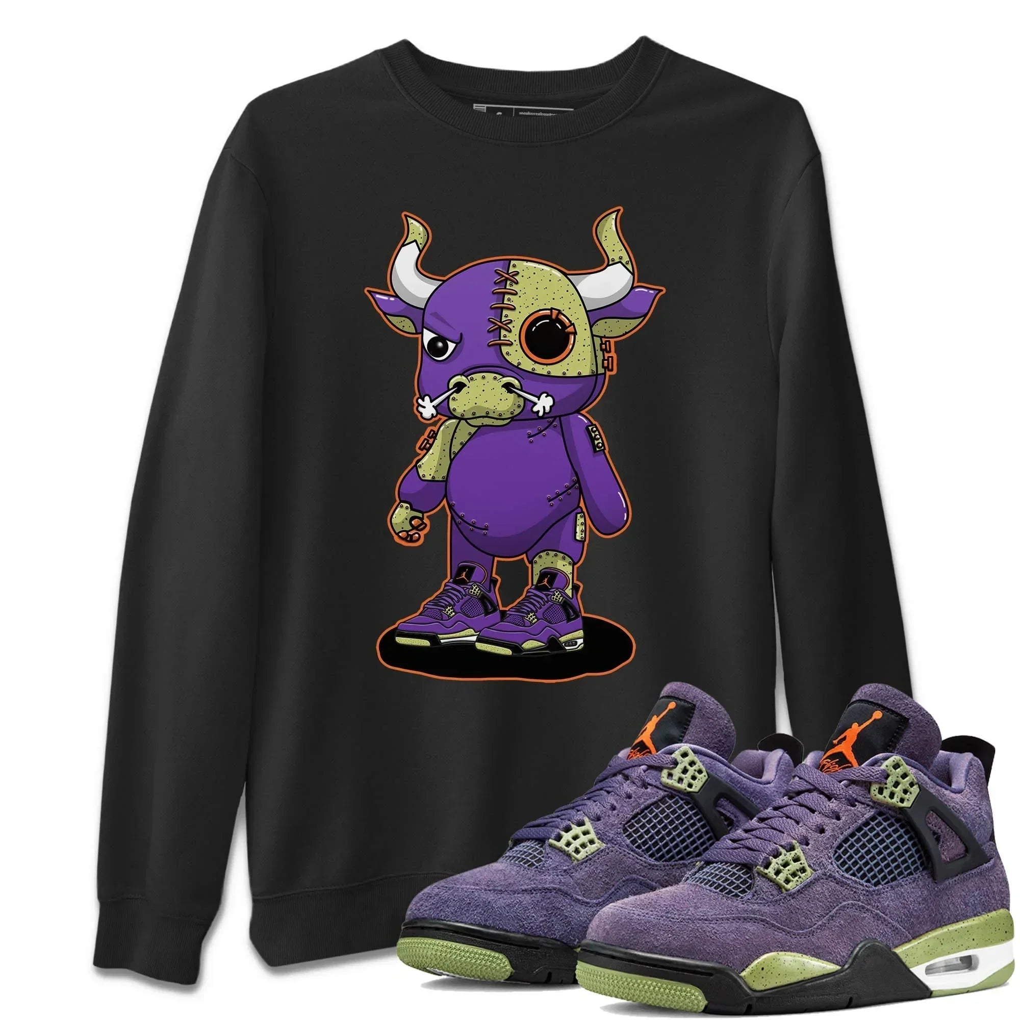 Cyborg Bull Unisex Tops - Air Jordan 4 Canyon Purple