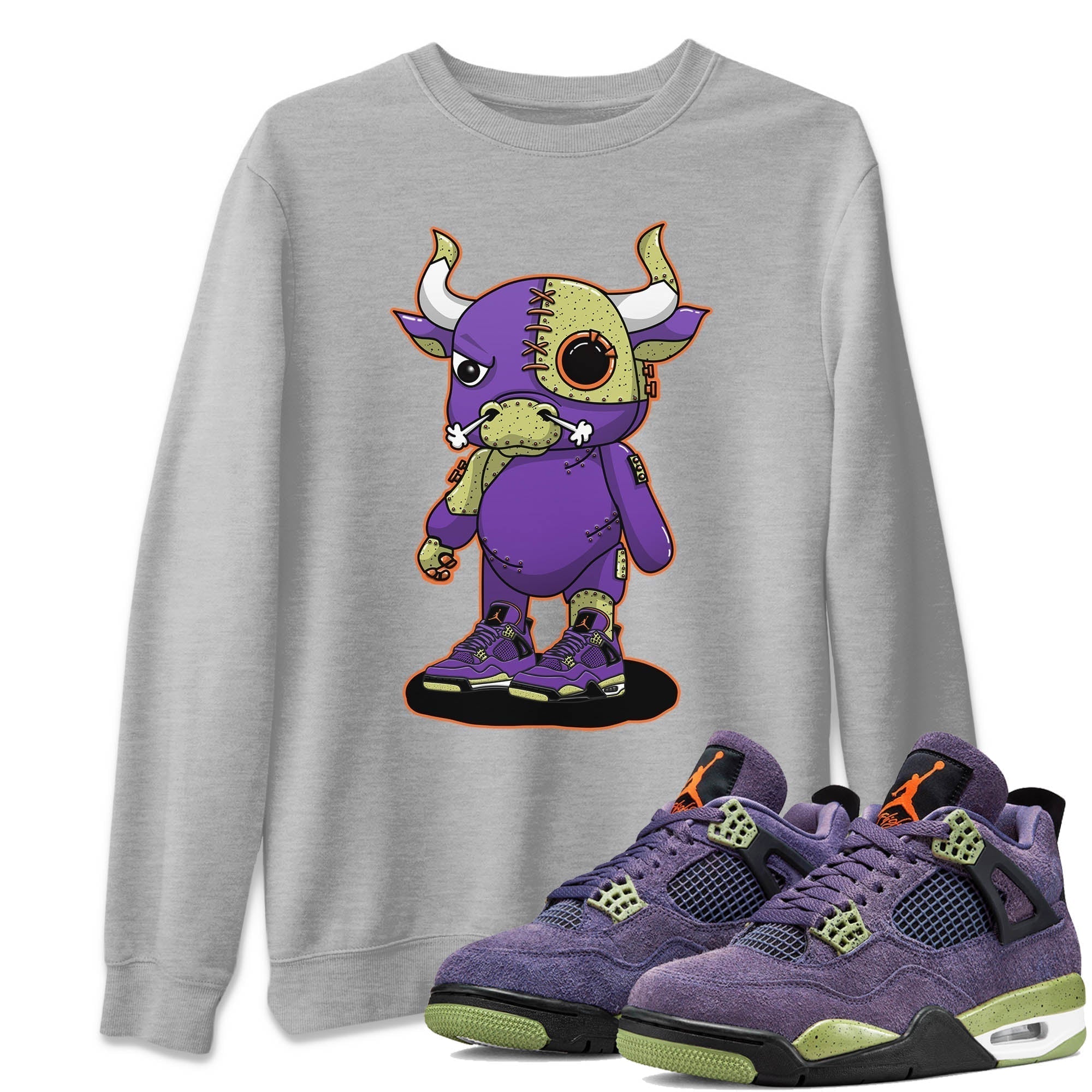 Cyborg Bull Unisex Tops - Air Jordan 4 Canyon Purple