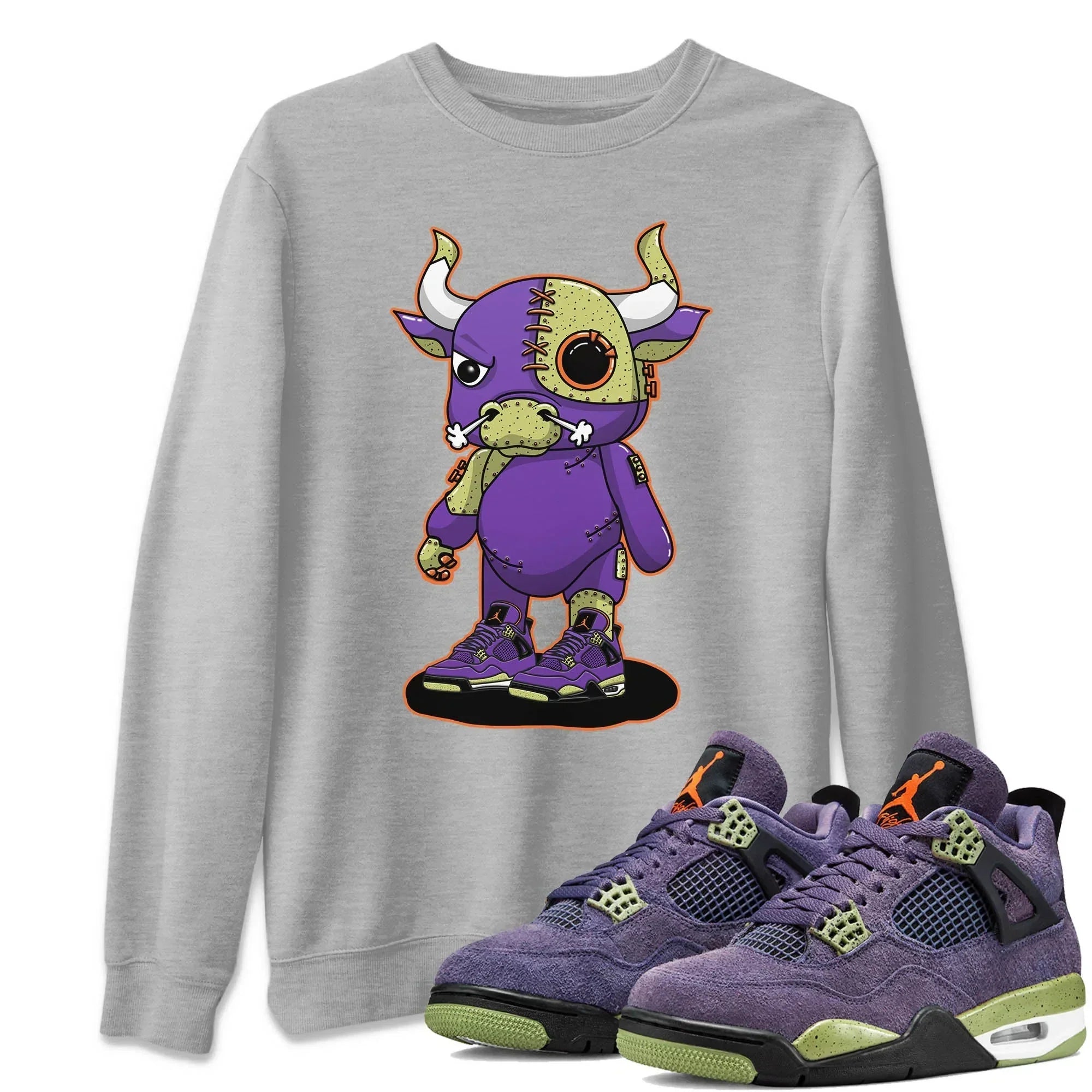 Cyborg Bull Unisex Tops - Air Jordan 4 Canyon Purple