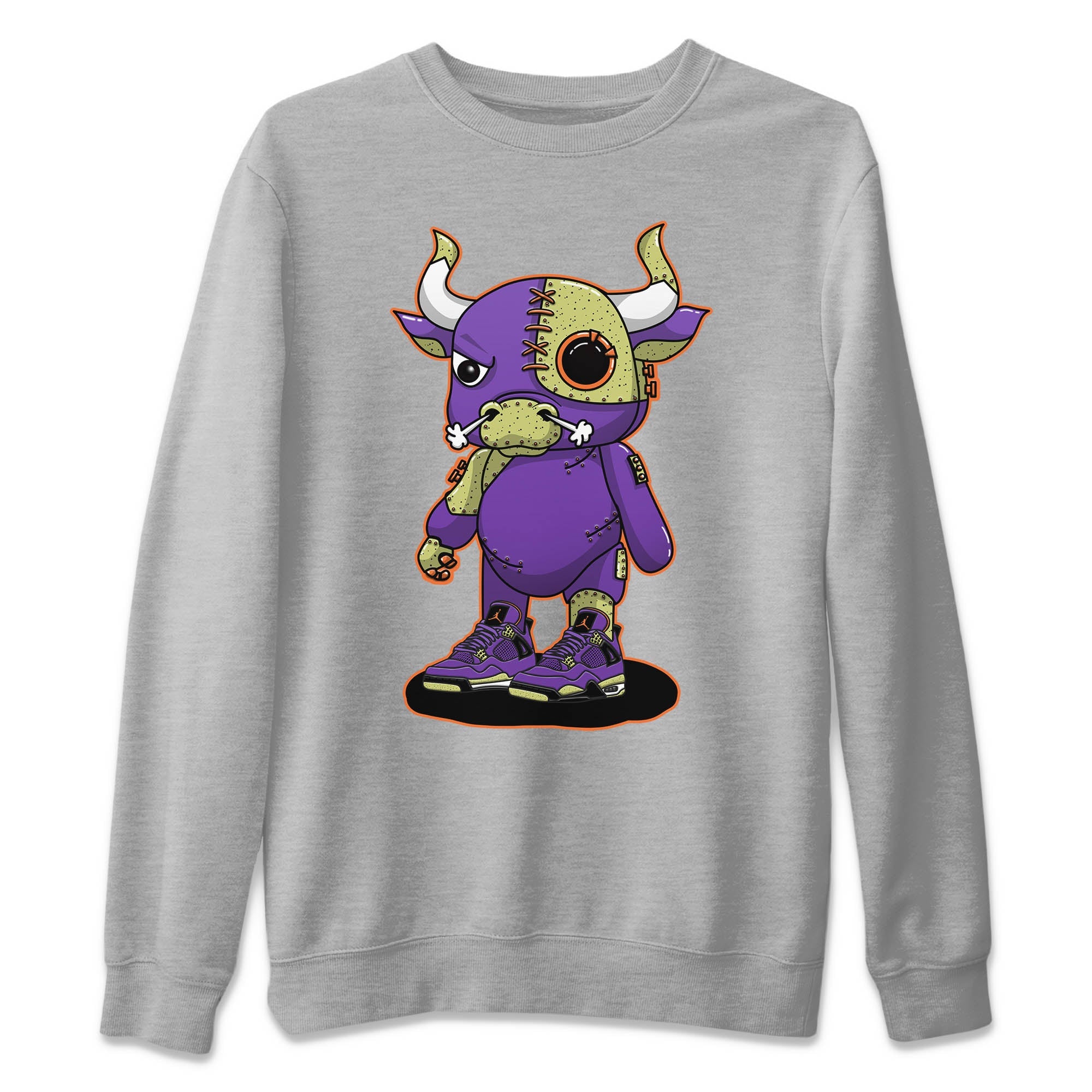 Cyborg Bull Unisex Tops - Air Jordan 4 Canyon Purple