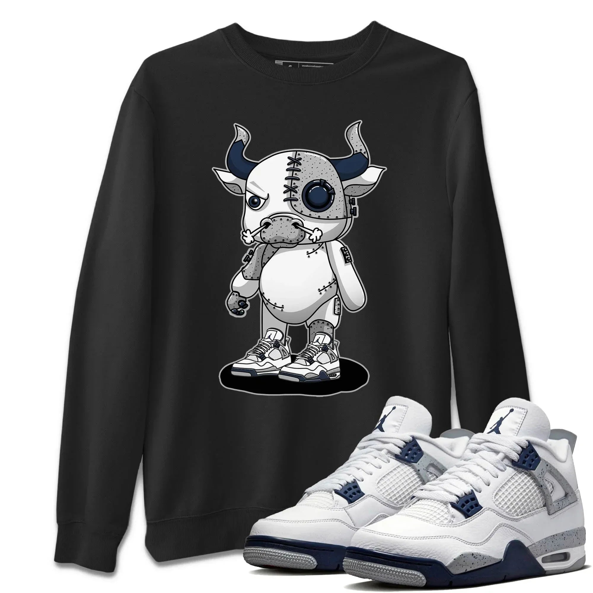 Cyborg Bull Unisex Tops - Air Jordan 4 Midnight Navy