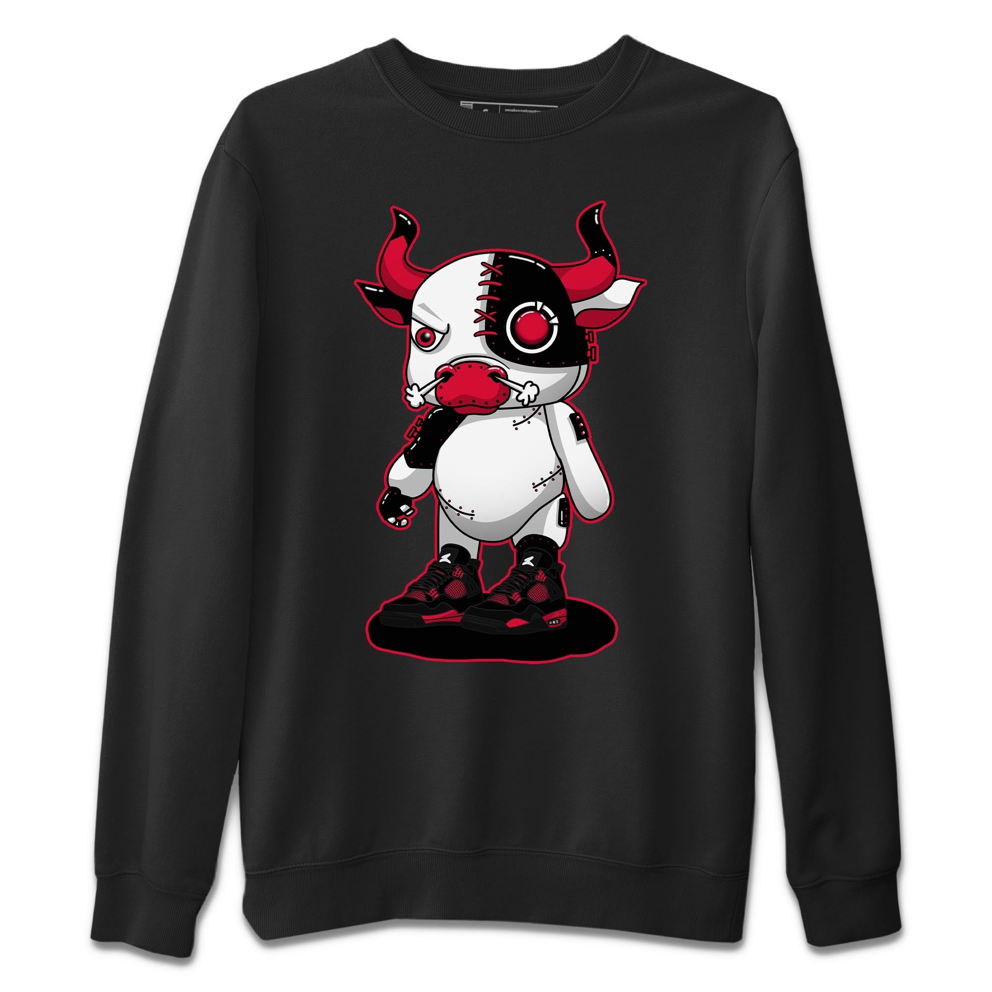 Cyborg Bull Unisex Tops - Air Jordan 4 Red Thunder