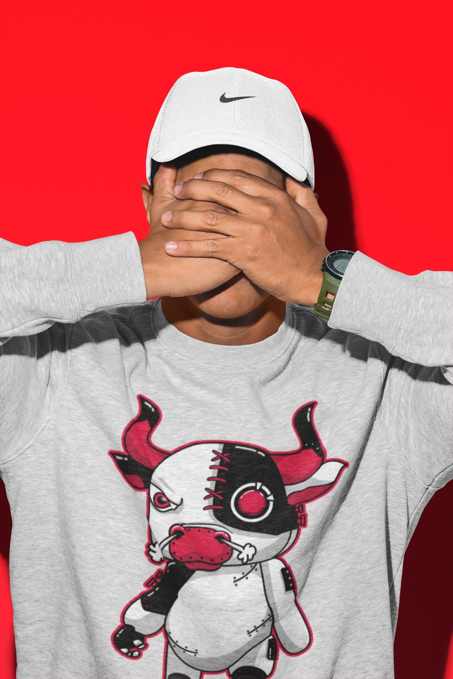 Cyborg Bull Unisex Tops - Air Jordan 4 Red Thunder
