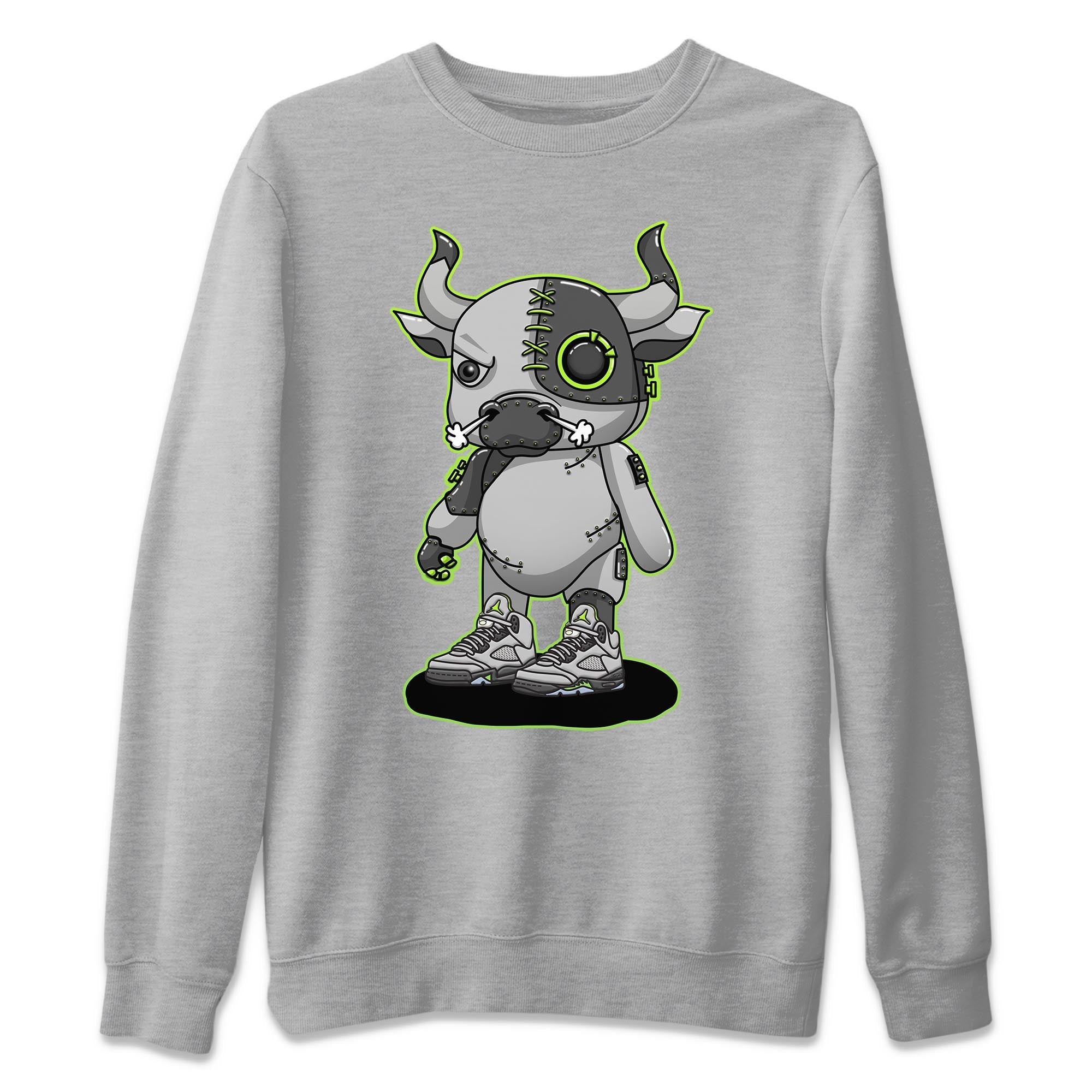 Cyborg Bull Unisex Tops - Air Jordan 5 Green Bean
