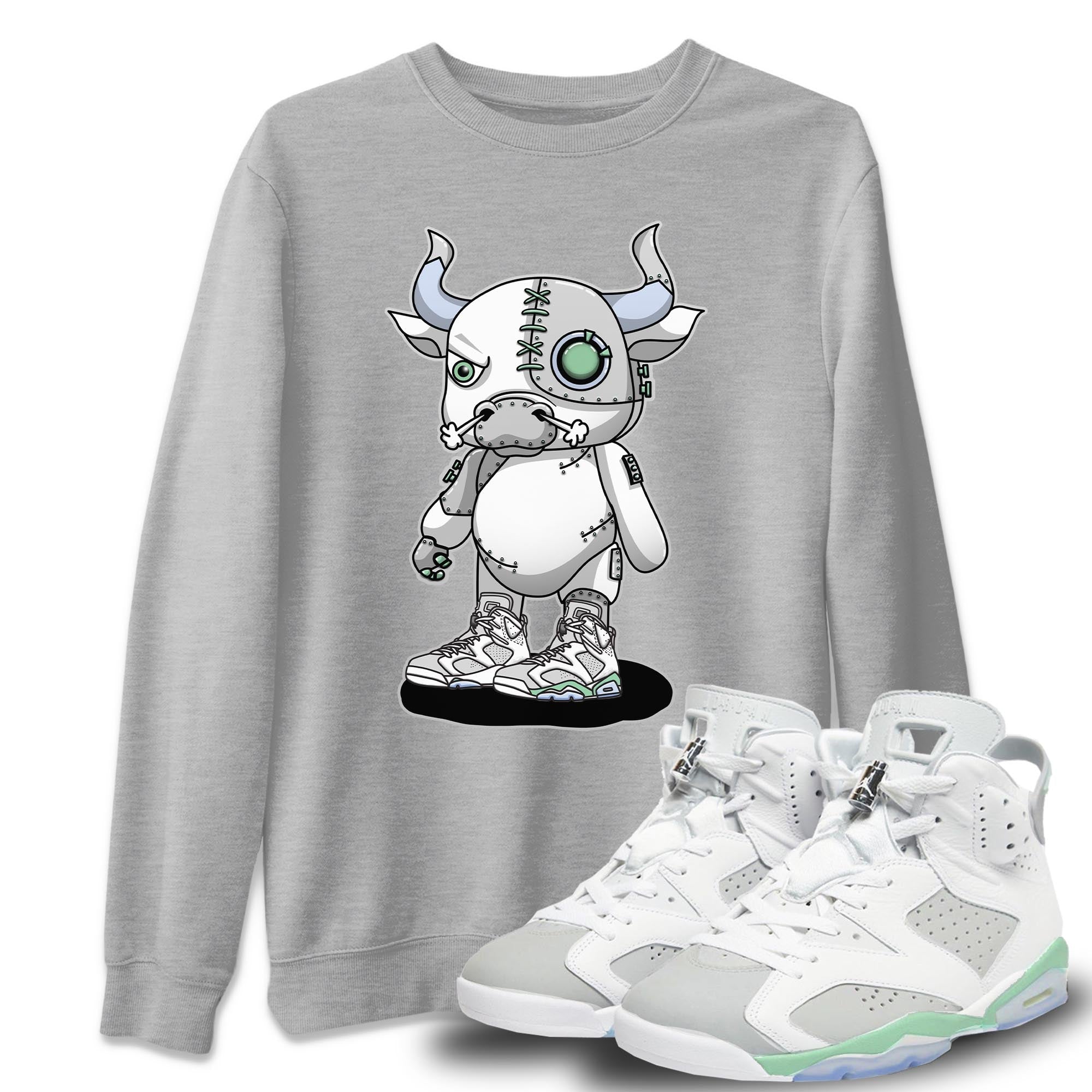 Cyborg Bull Unisex Tops - Air Jordan 6 Mint Foam