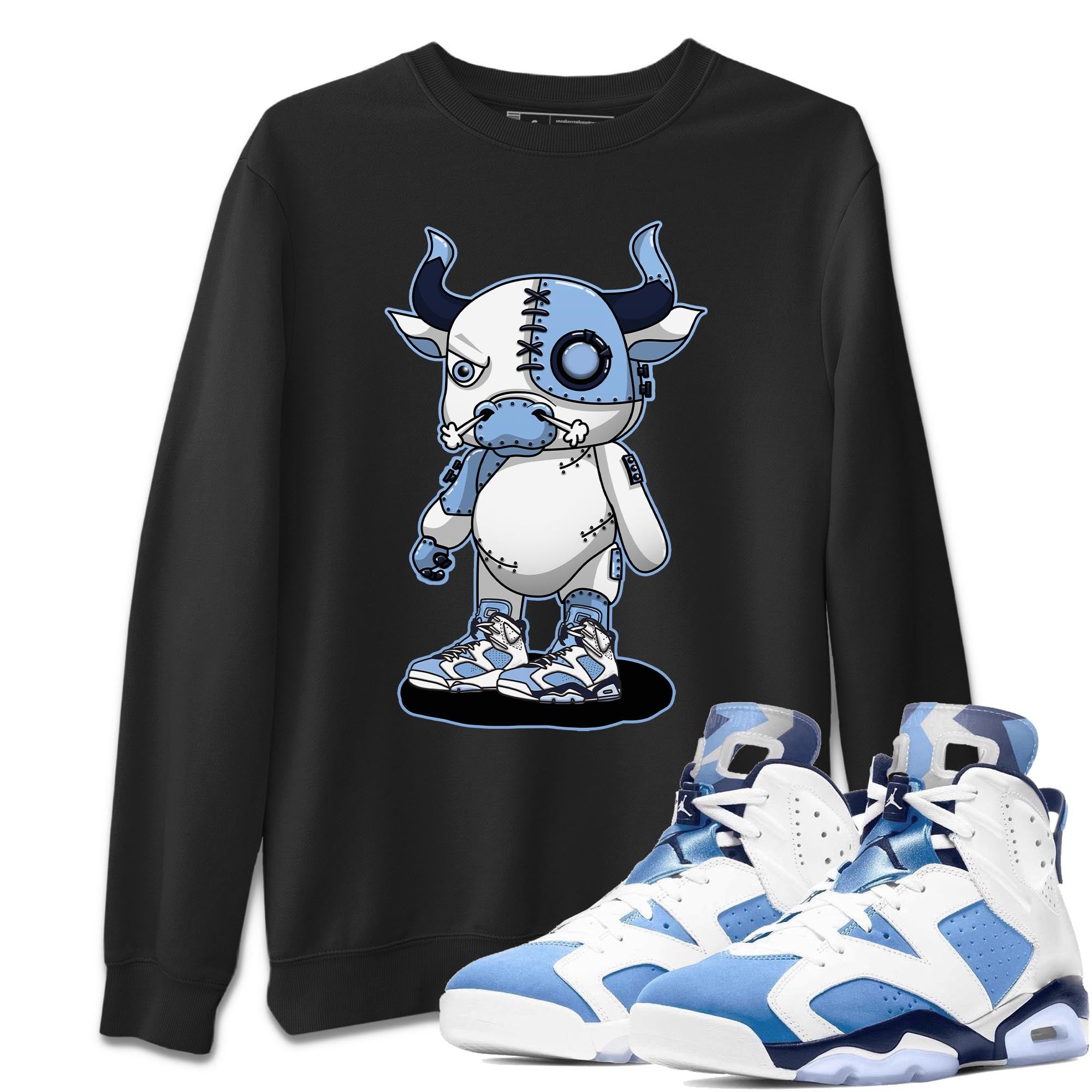 Cyborg Bull Unisex Tops - Air Jordan 6 UNC