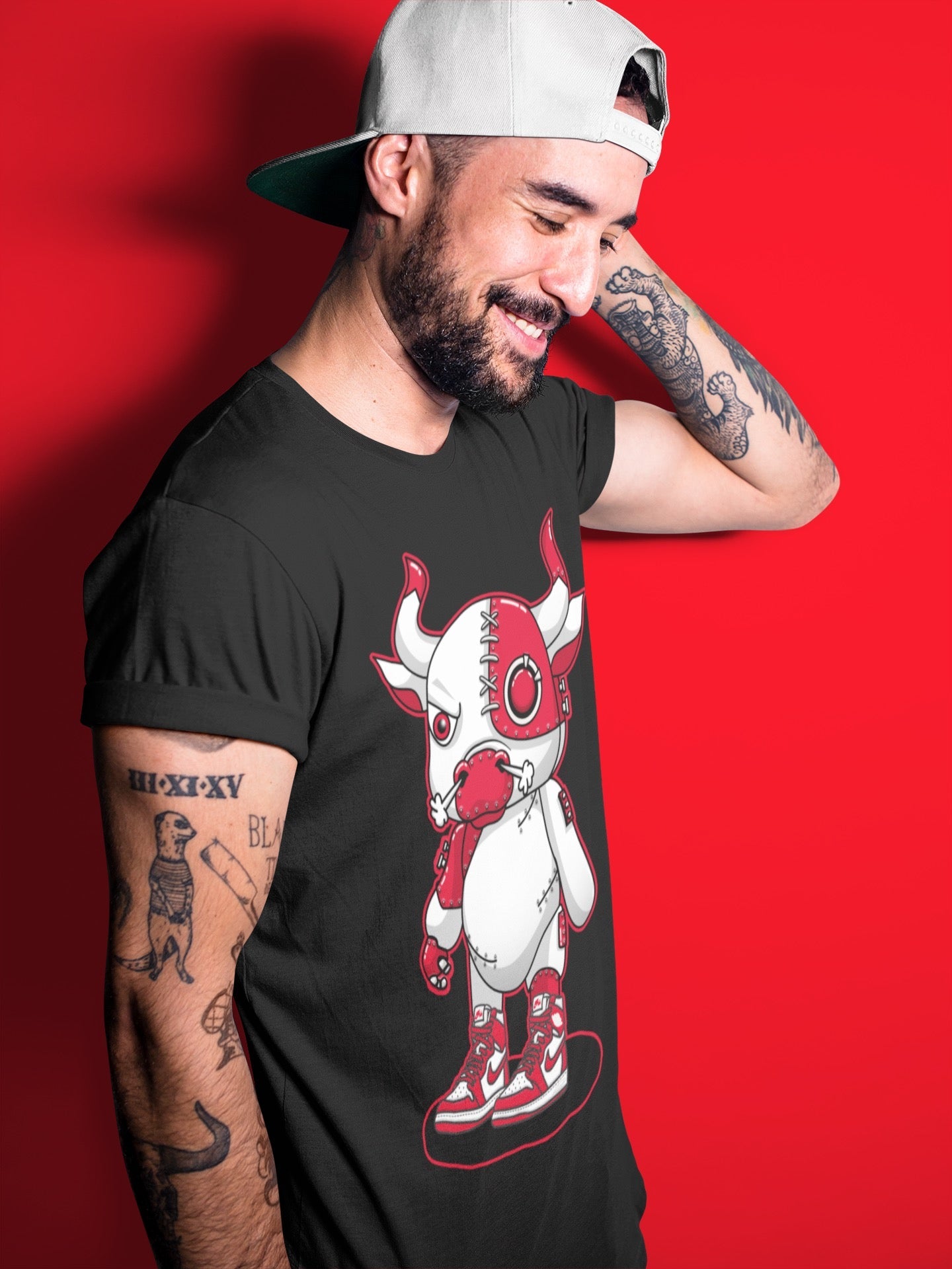 Cyborg Bull Unisex Tops - Air Jordan 1 Newstalgia
