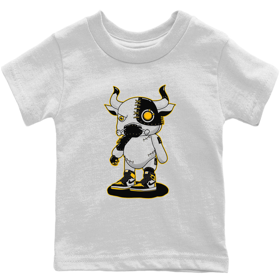 Cyborg Bull Kids Tops - Air Jordan 1 Taxi