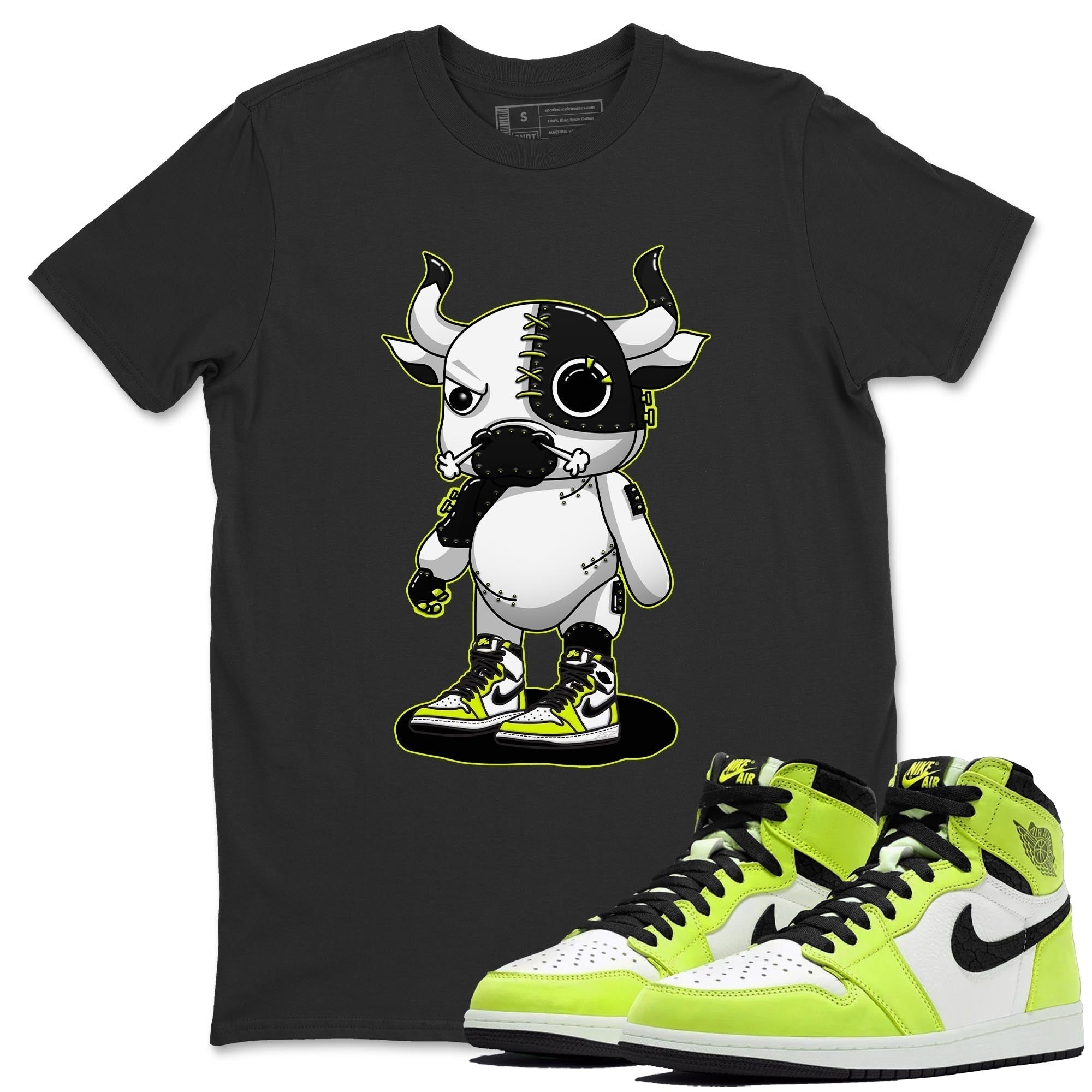 Cyborg Bull Unisex Tops - Air Jordan 1 Visionaire