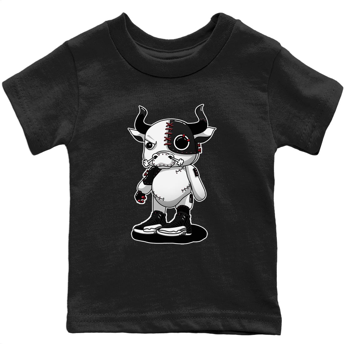 Cyborg Bull Kids Tops - Air Jordan 12 Playoffs
