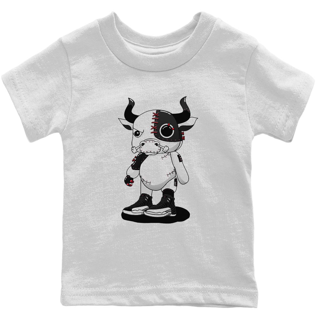 Cyborg Bull Kids Tops - Air Jordan 12 Playoffs