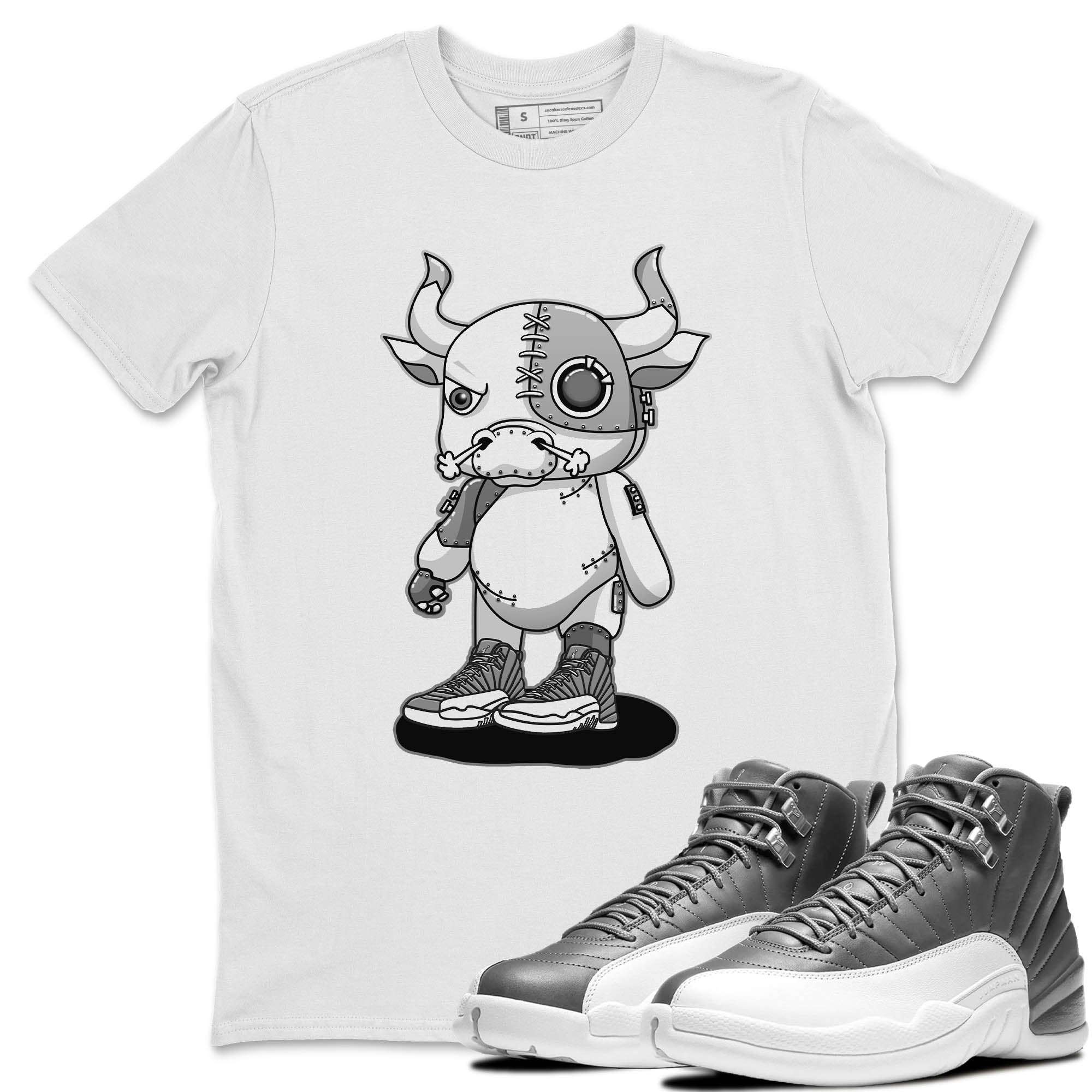 Cyborg Bull Unisex Tops - Air Jordan 12 Stealth
