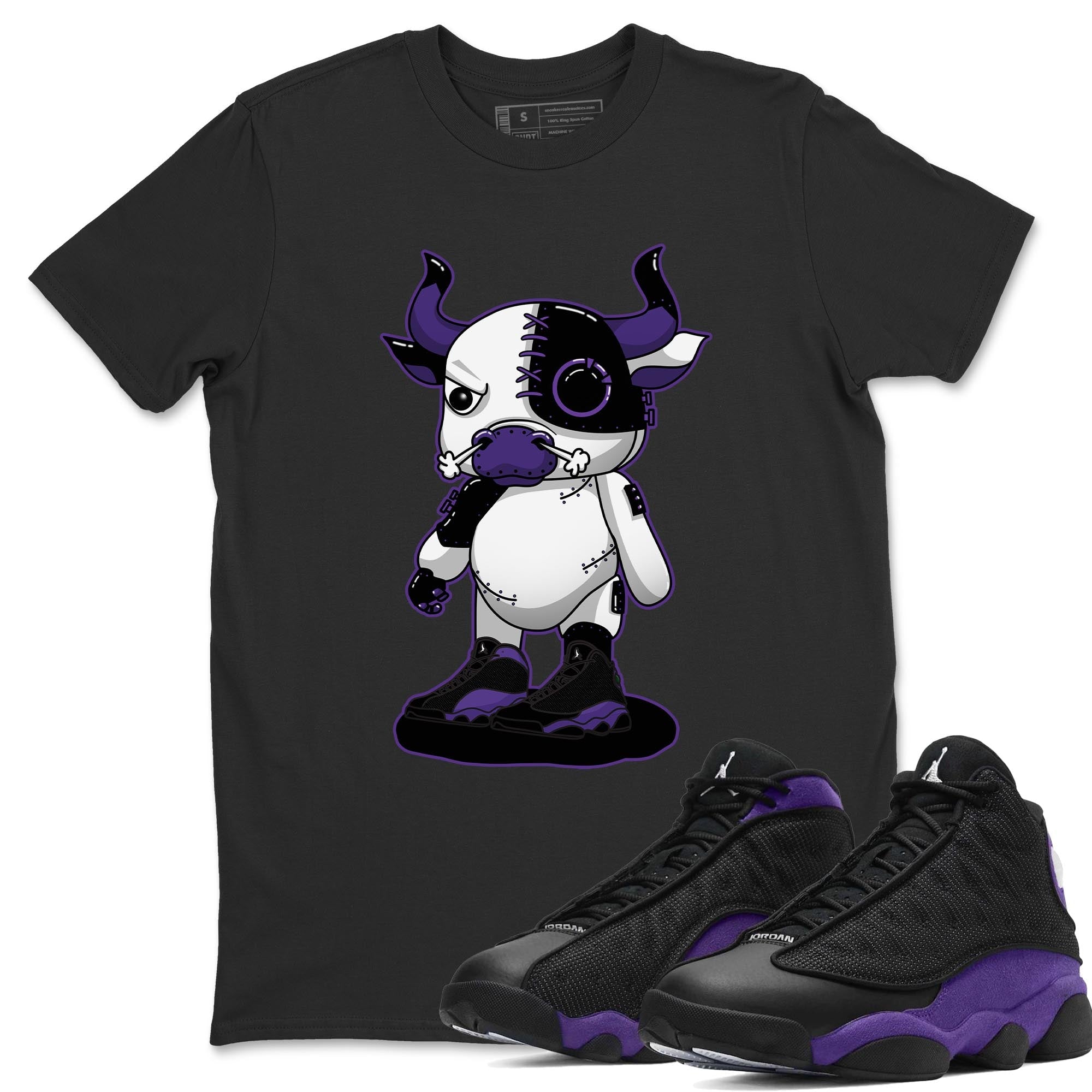 Cyborg Bull Unisex Tops - Air Jordan 13 Court Purple