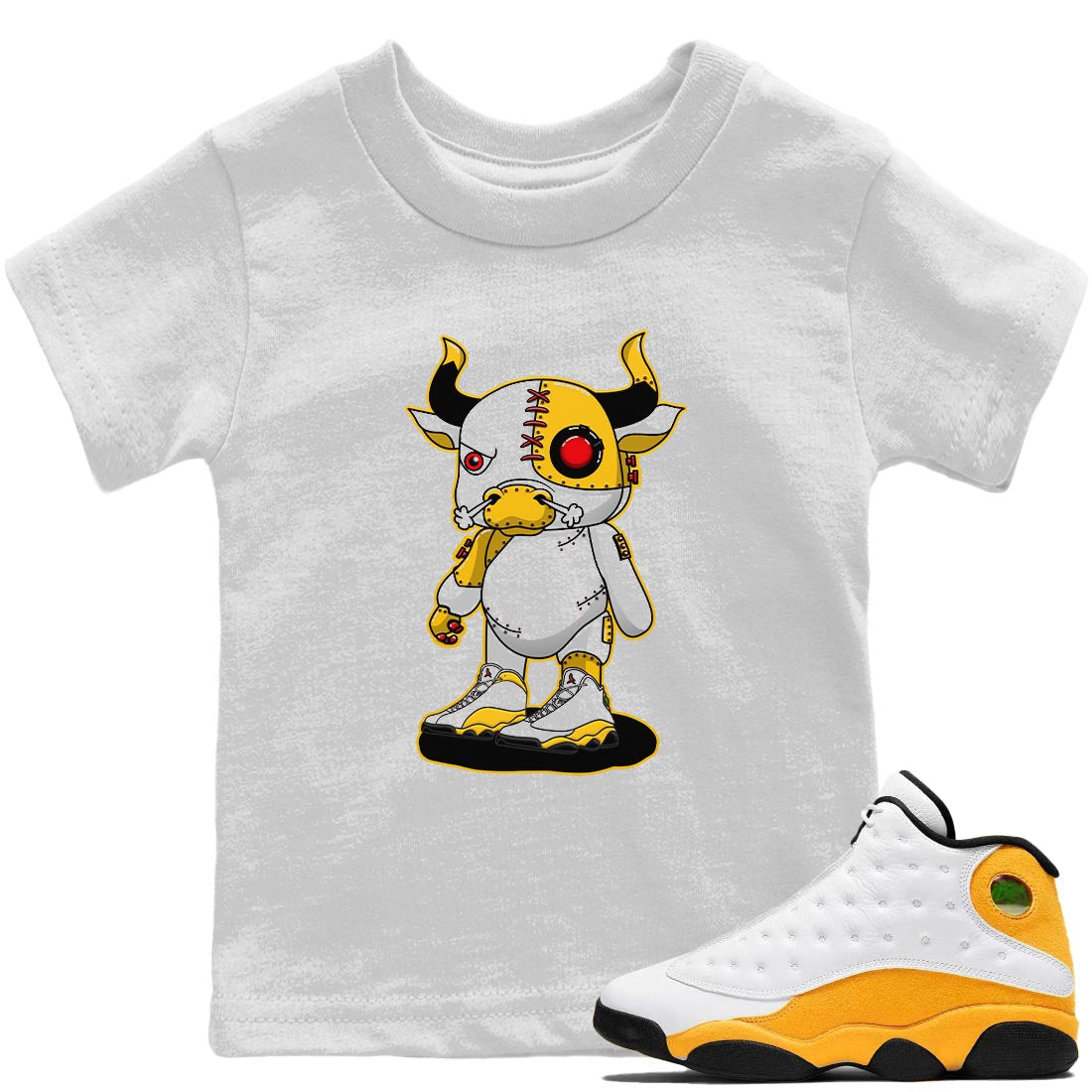 Cyborg Bull Kids Tops - Air Jordan 13 Del Sol