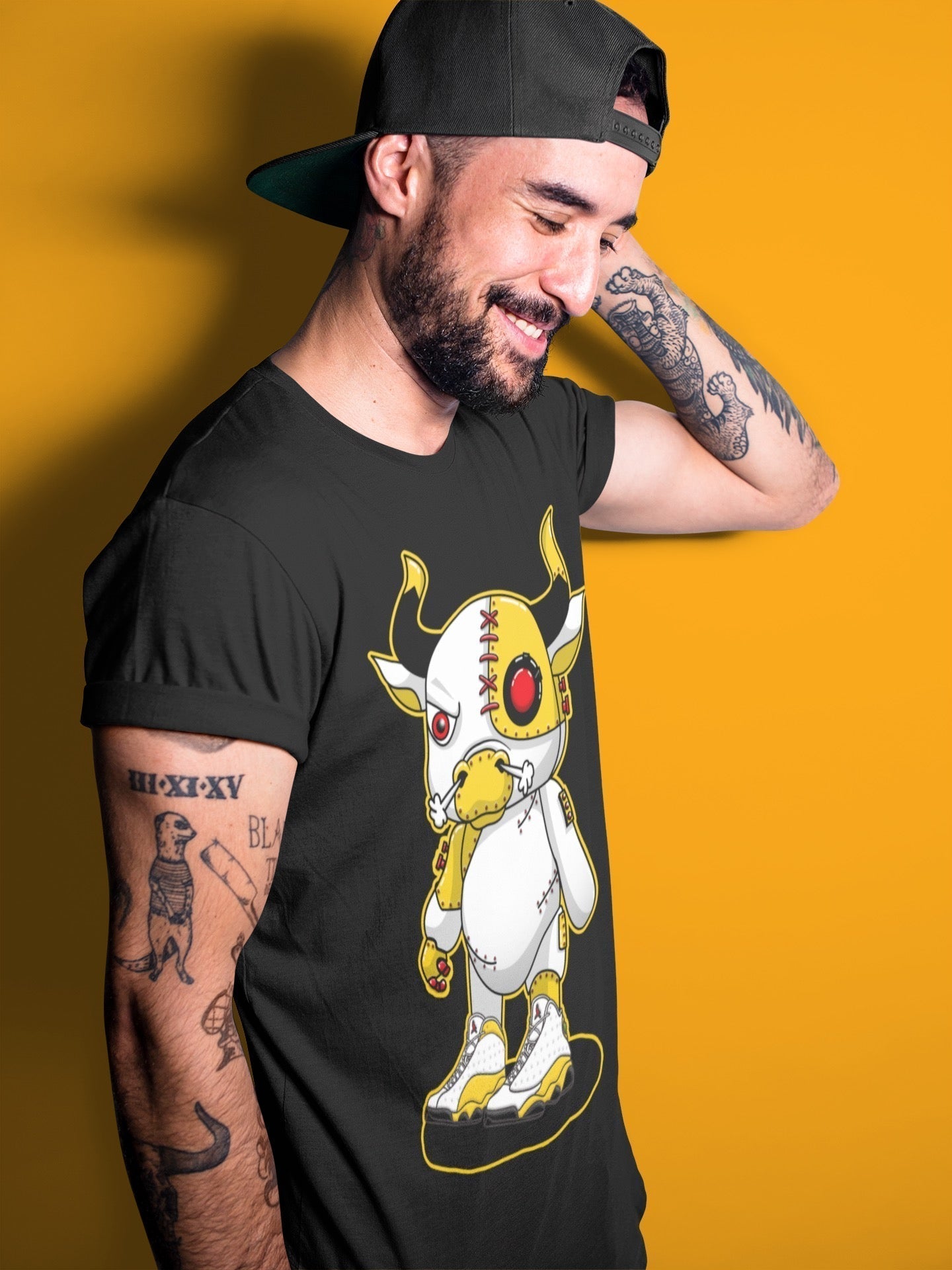 Cyborg Bull Unisex Tops - Air Jordan 13 Del Sol