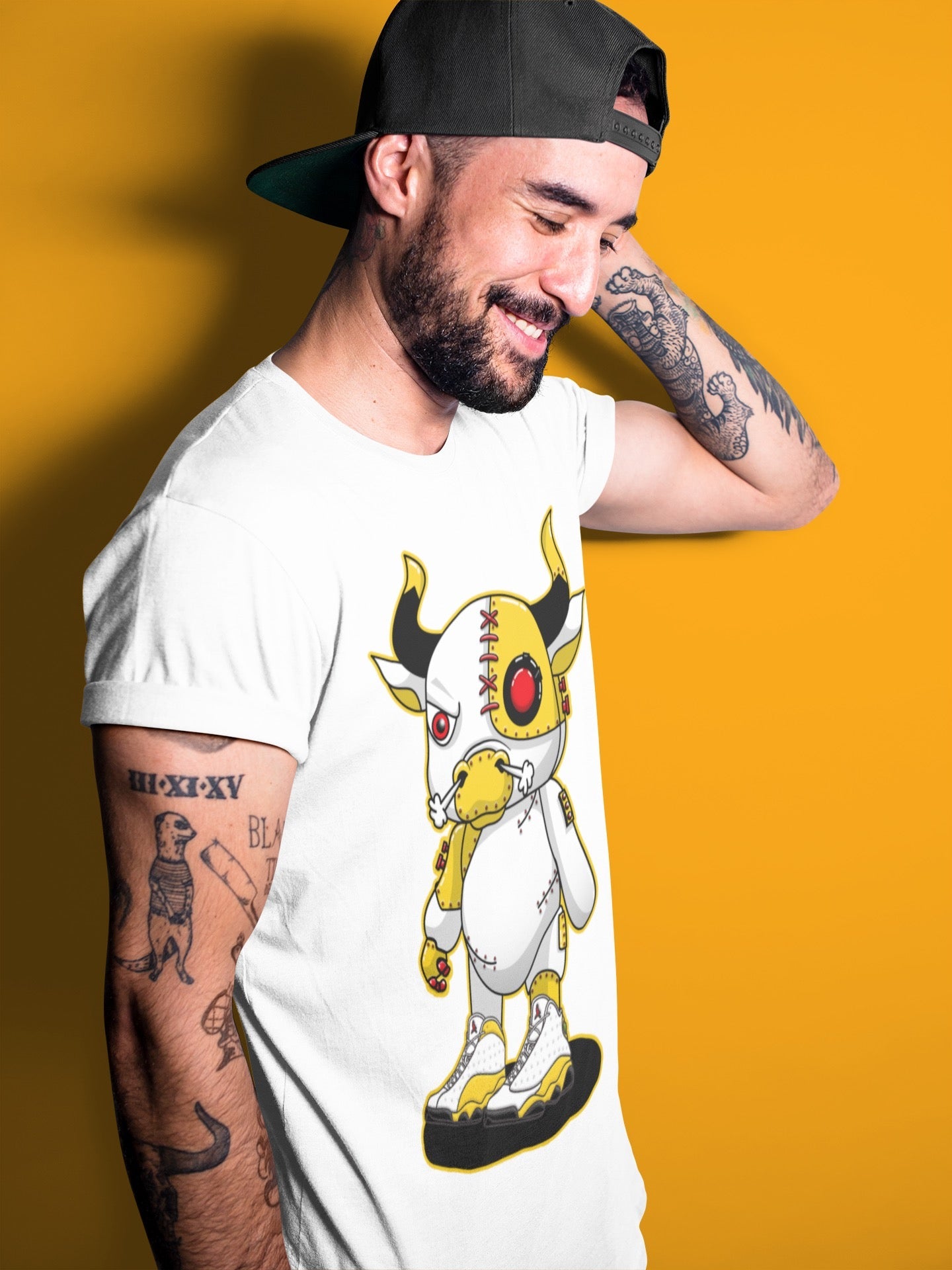 Cyborg Bull Unisex Tops - Air Jordan 13 Del Sol
