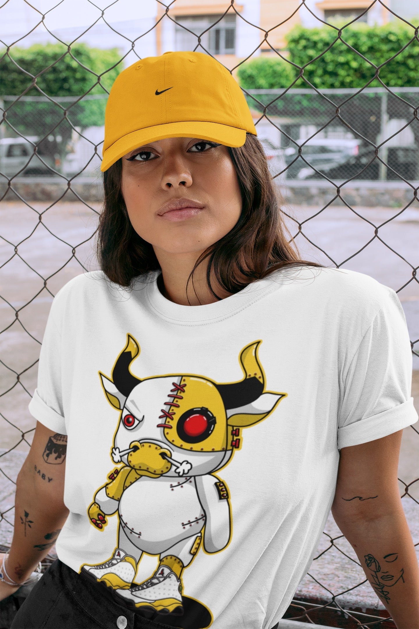 Cyborg Bull Unisex Tops - Air Jordan 13 Del Sol