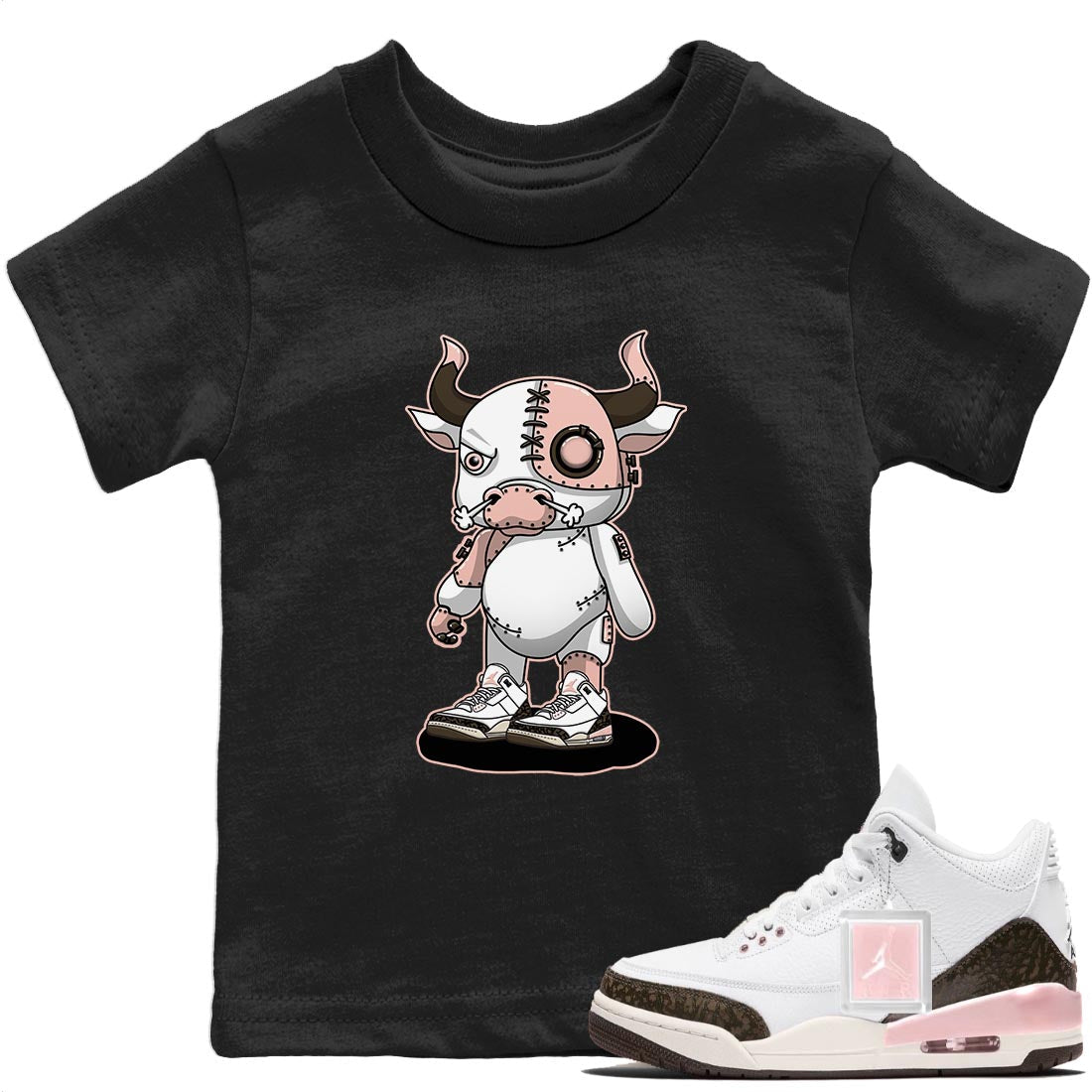 Cyborg Bull Kids Tops - Air Jordan 3 Atmosphere